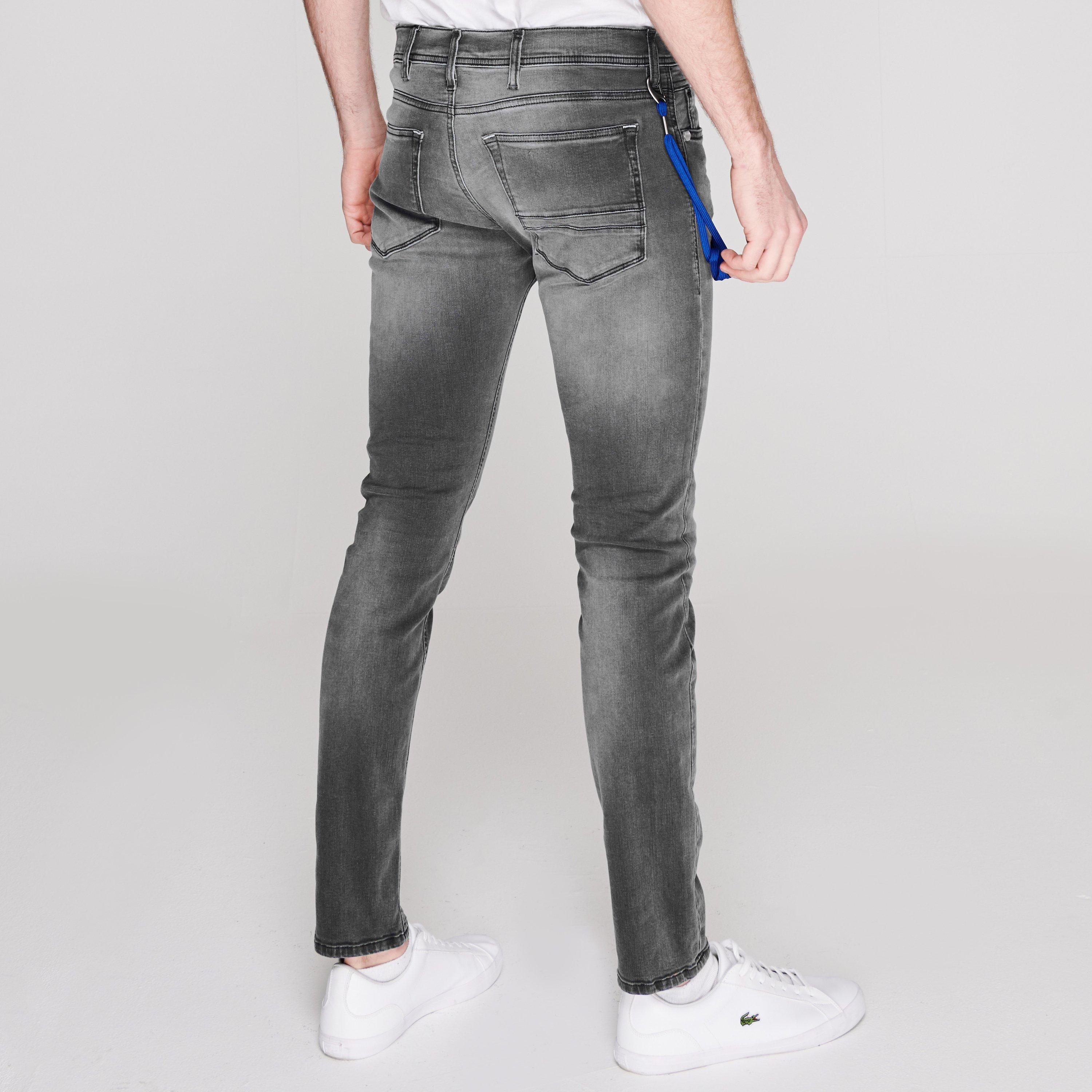 Medium Grey 096 - Replay - Titanium Stretch Slim Fit Jeans - 4