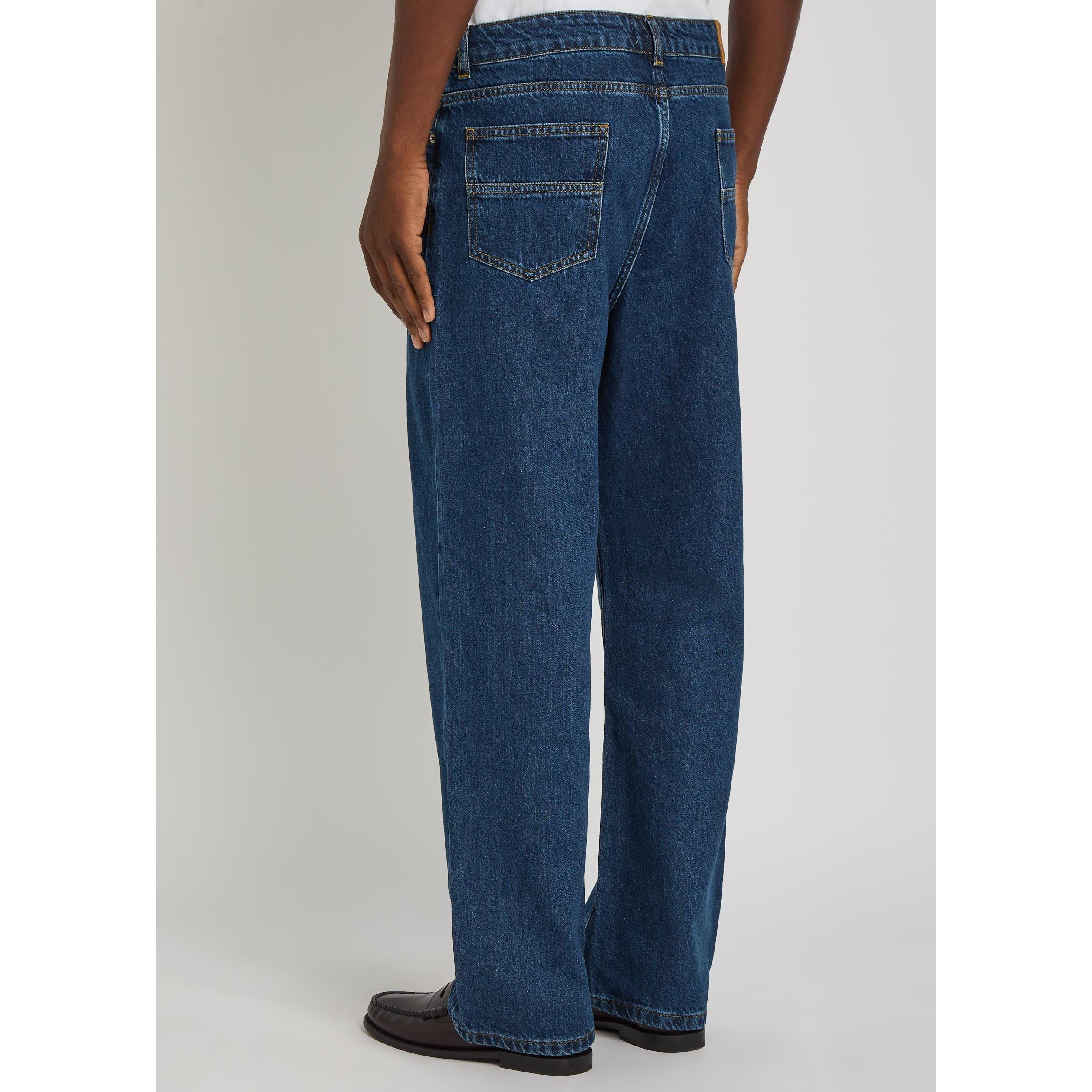 MID BLU - Percival - Men's Mid-Rise Relaxed-Fit Straight Leg Jeans - 3