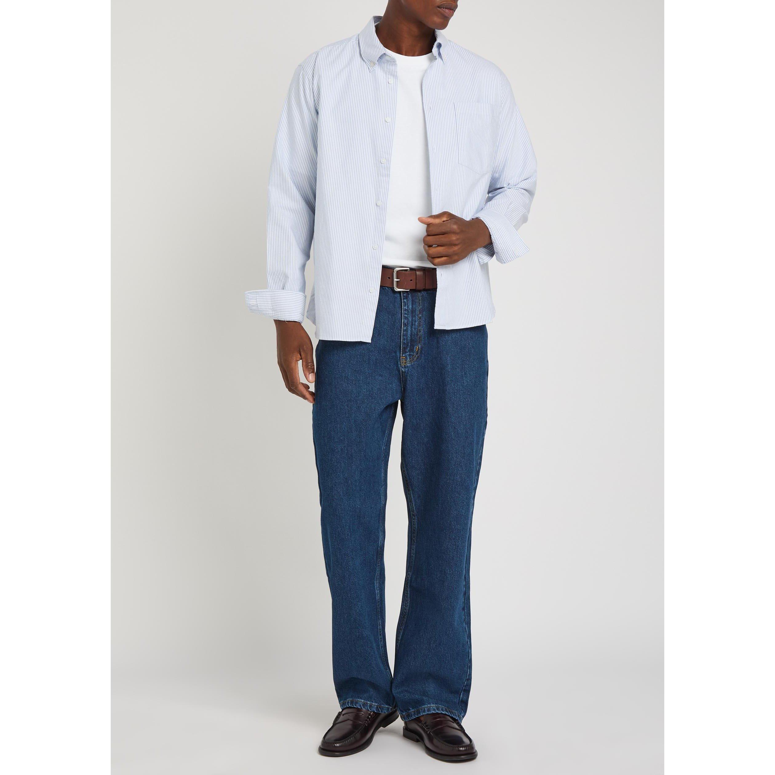 MID BLU - Percival - Men's Mid-Rise Relaxed-Fit Straight Leg Jeans - 5