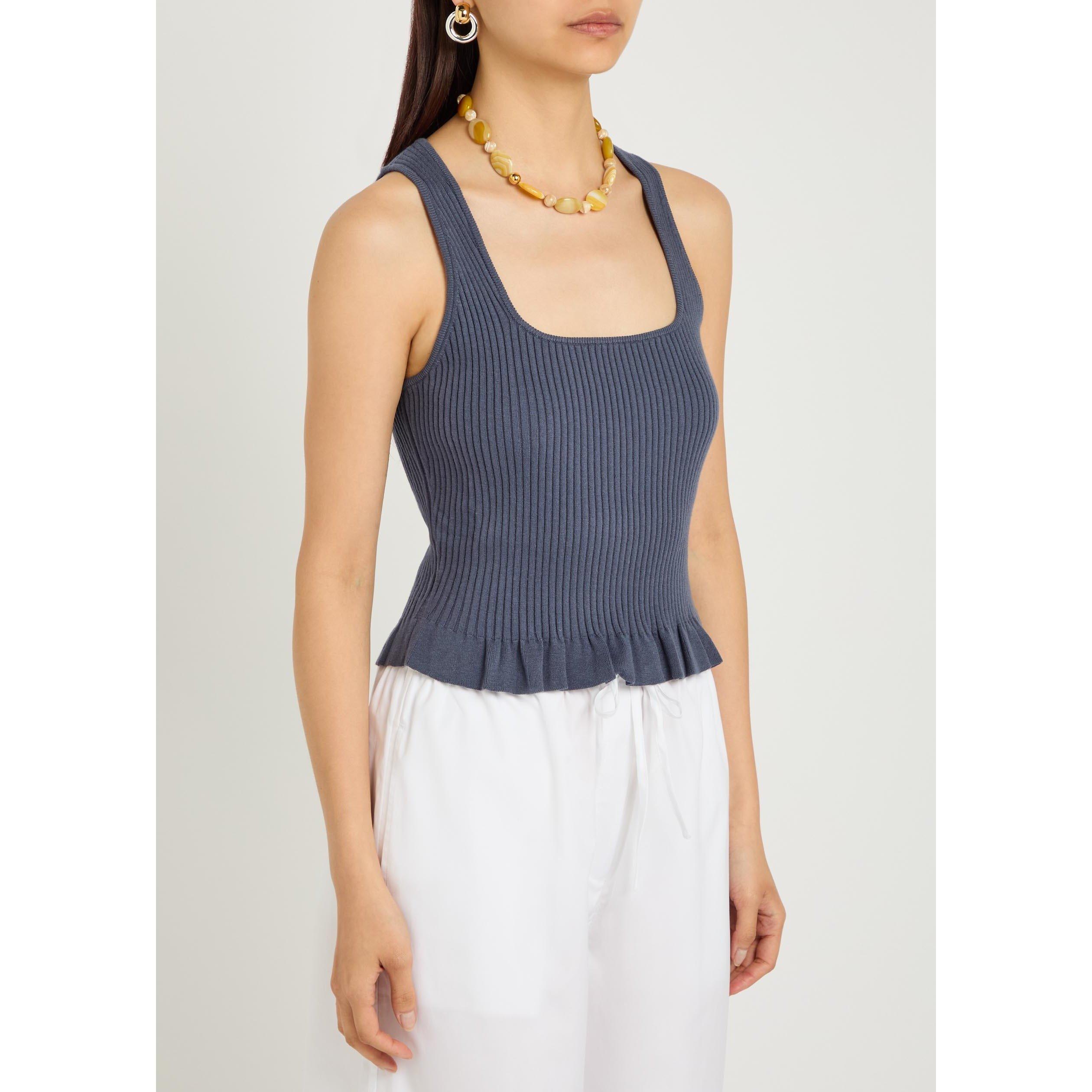 NAVY - Paige - BRONWYN TANK - PACIFIC BLUE - 2