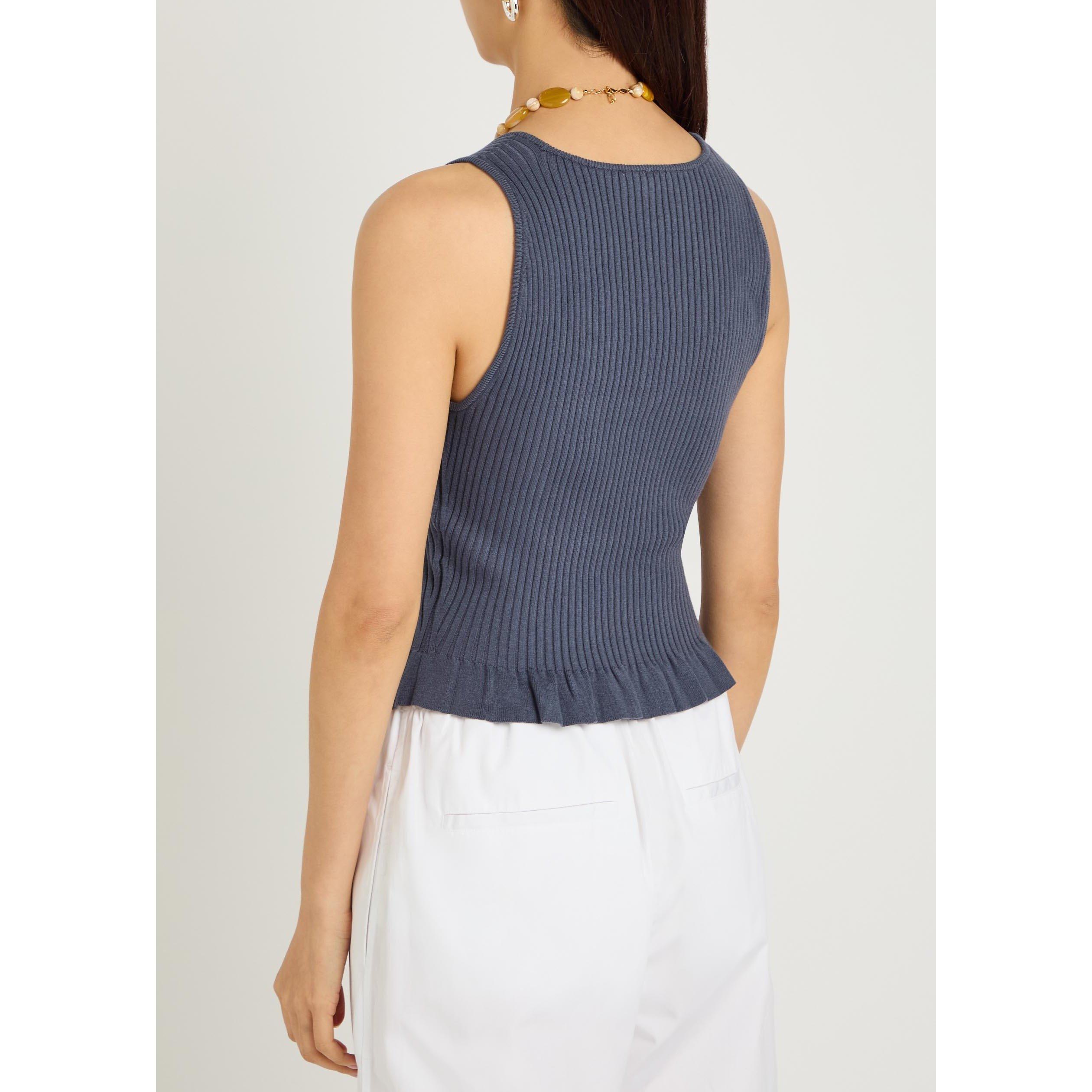 NAVY - Paige - BRONWYN TANK - PACIFIC BLUE - 3