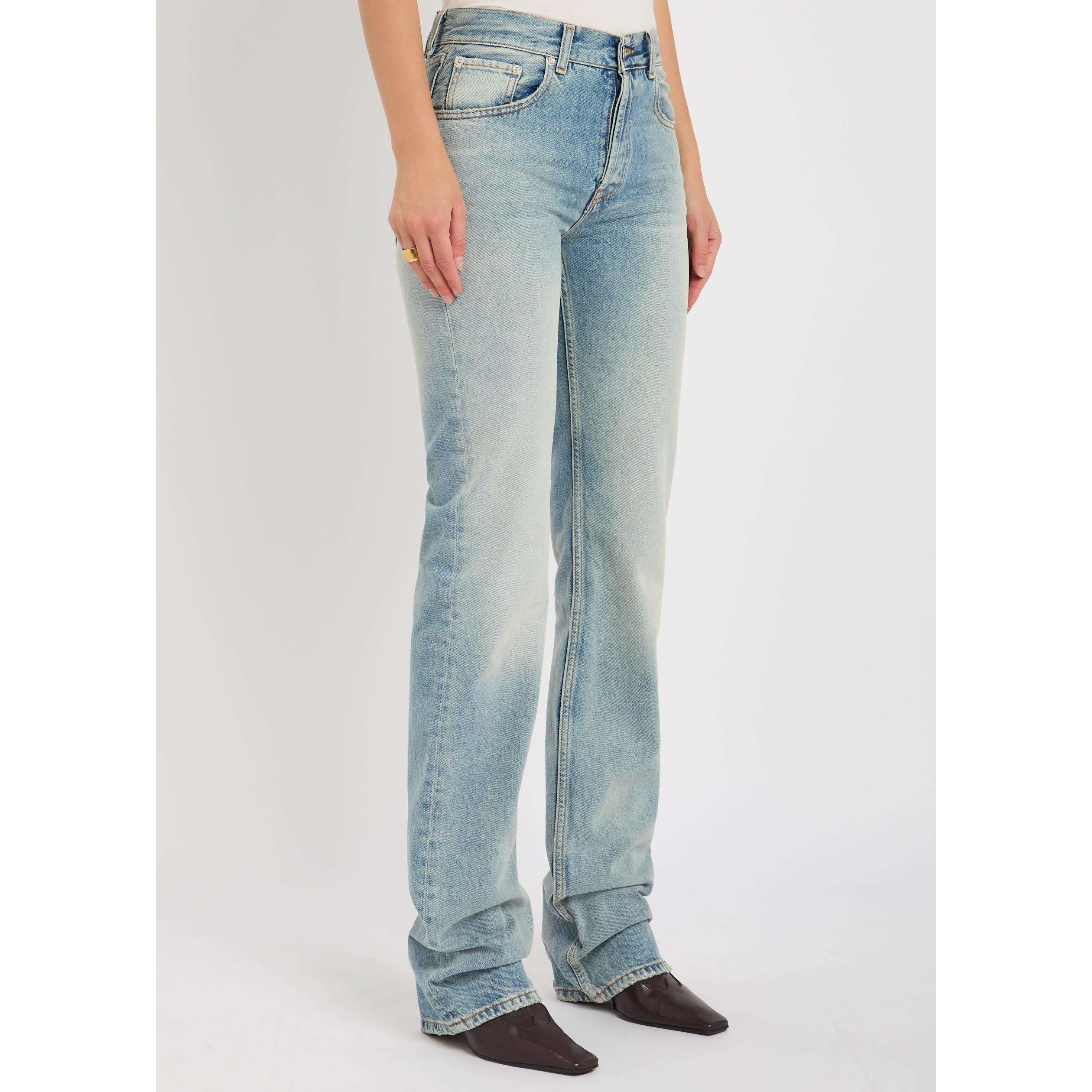 BLUE - Armarium - Women's James Cotton Mid-Rise Straight Leg Jeans - 2