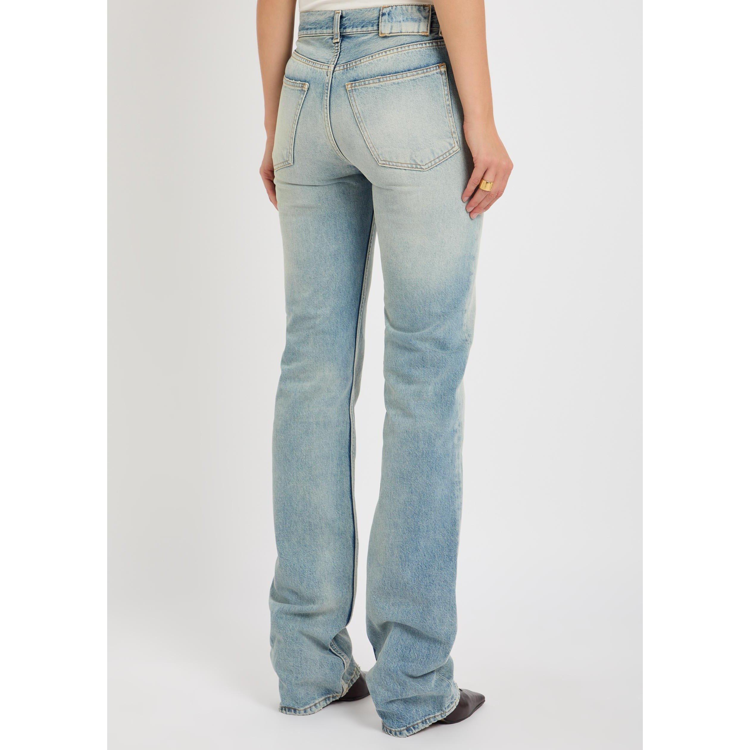 BLUE - Armarium - Women's James Cotton Mid-Rise Straight Leg Jeans - 3