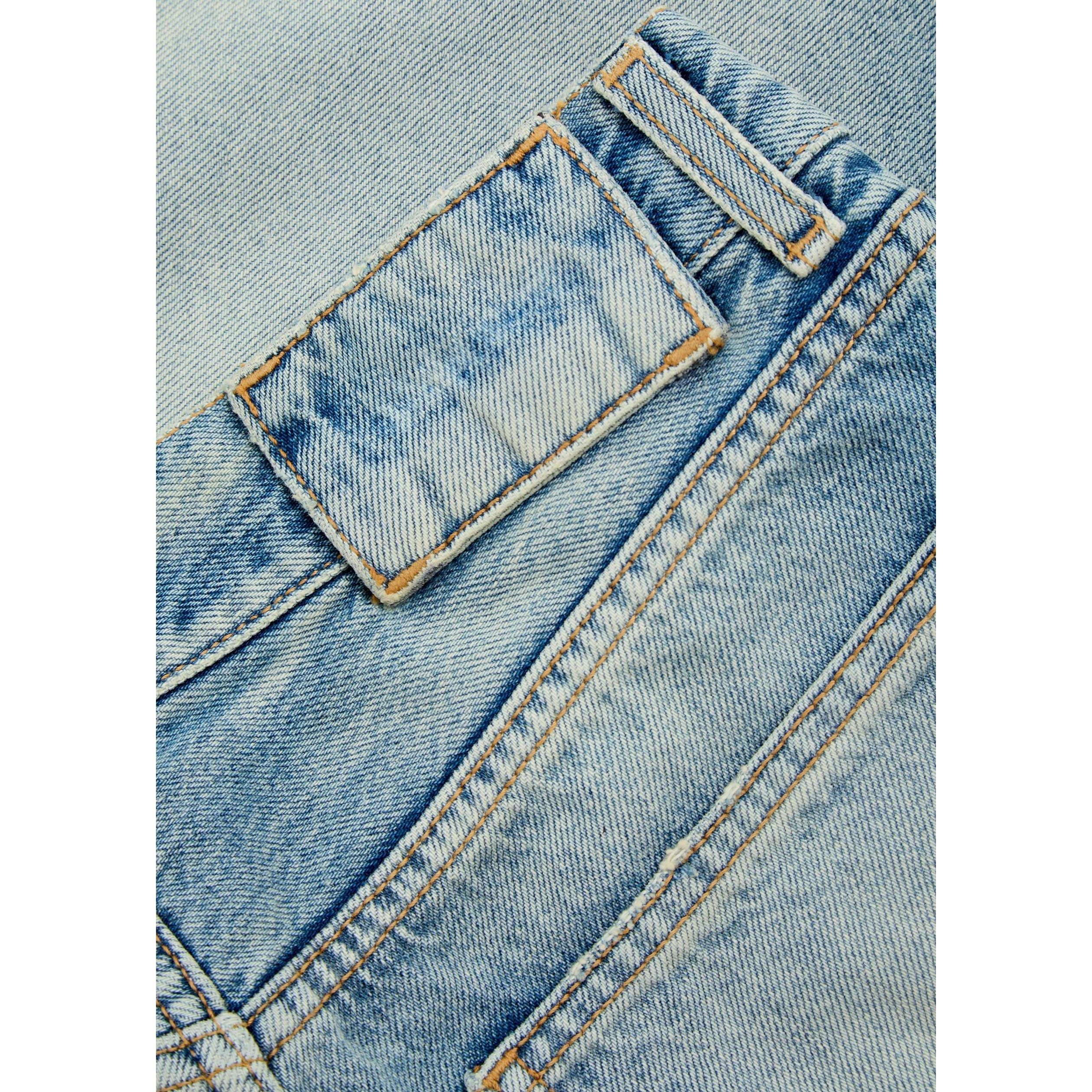 BLUE - Armarium - Women's James Cotton Mid-Rise Straight Leg Jeans - 4