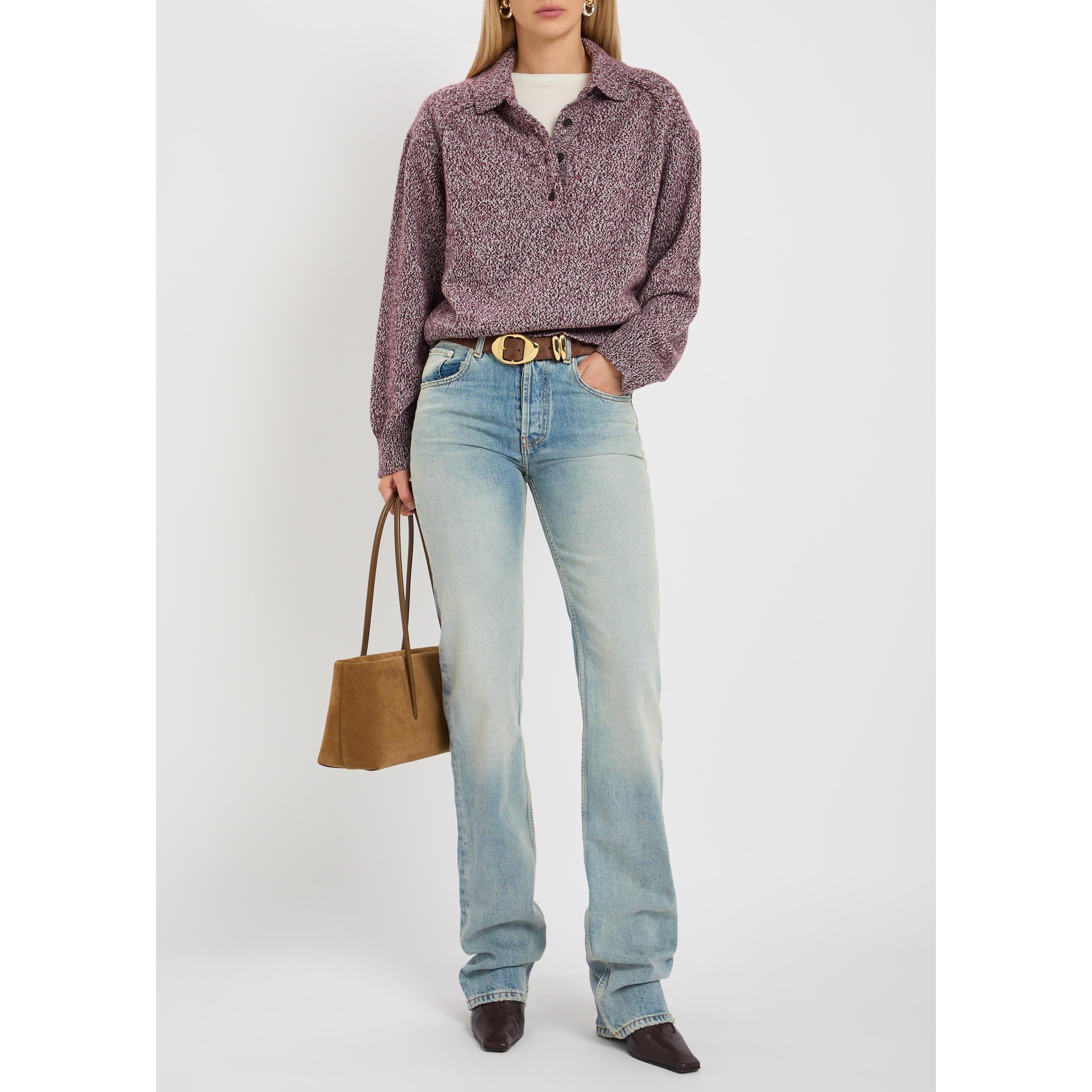BLUE - Armarium - Women's James Cotton Mid-Rise Straight Leg Jeans - 5