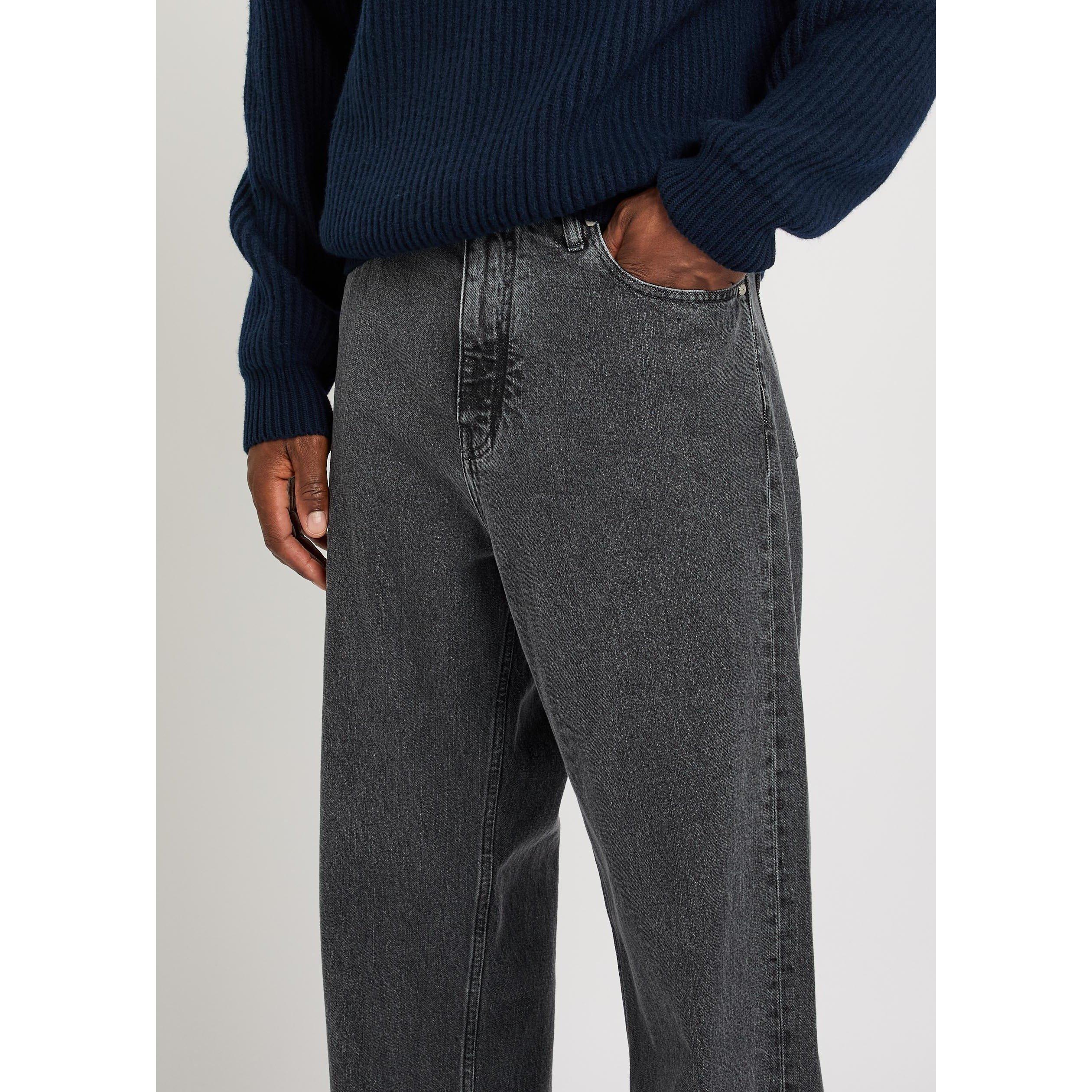 BLACK - Jil Sander - JIL DENIM TROUSER 4 TREATED CV - 4