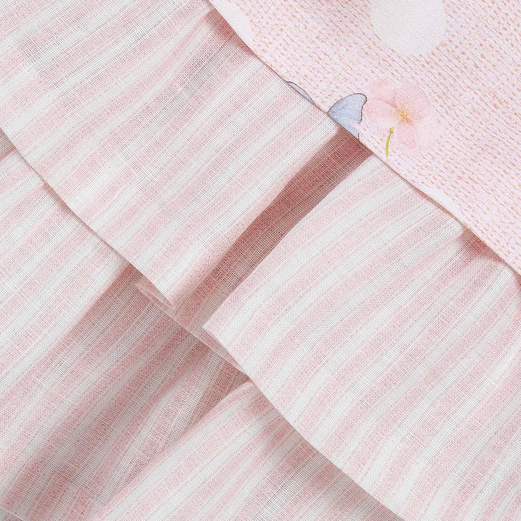 Lt Pink E1070 - LAPIN HOUSE - Kids' Floral Bow Tiered A-Line Jersey Dress - 4