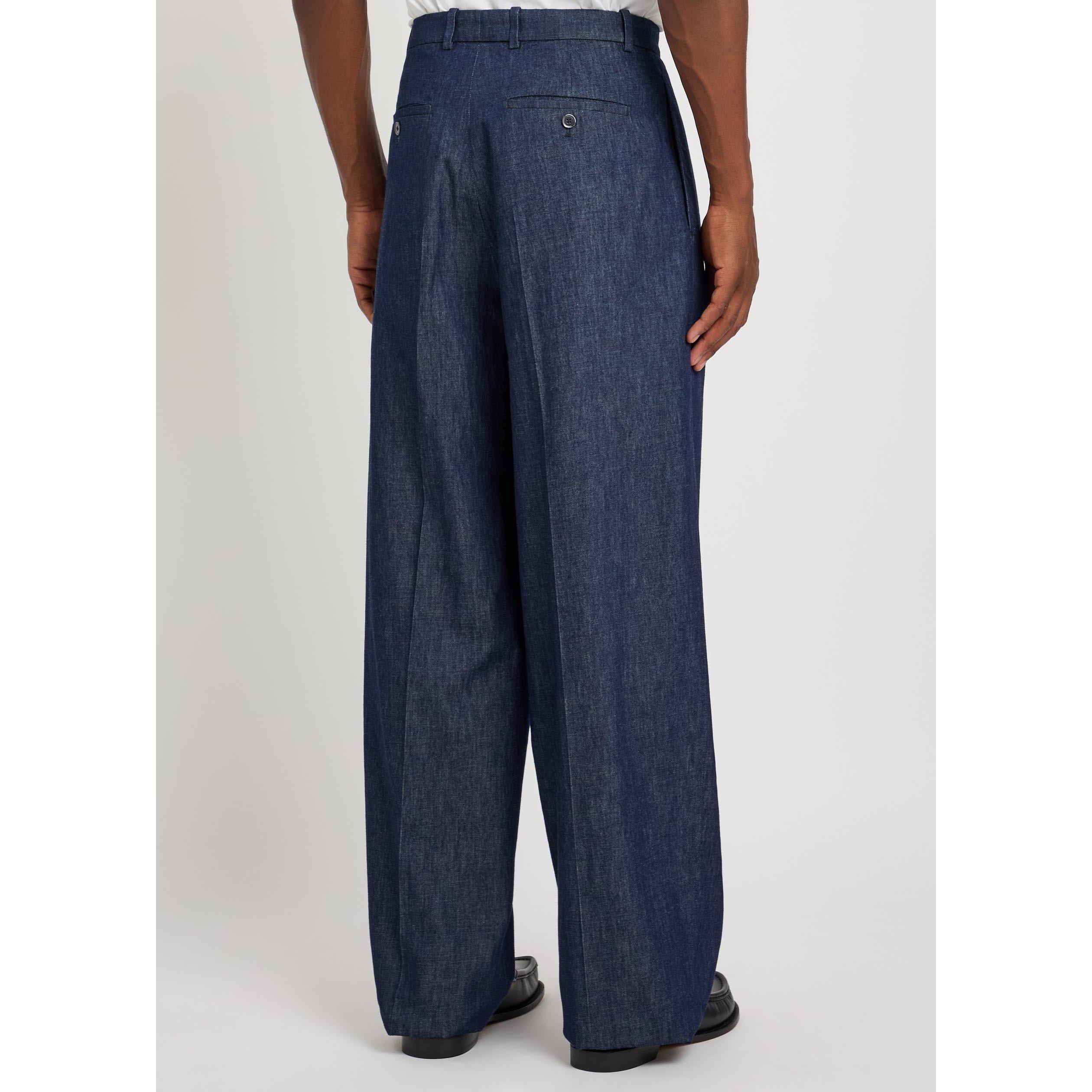 NAVY - Jil Sander - Men's Cotton Straight Jeans - 3