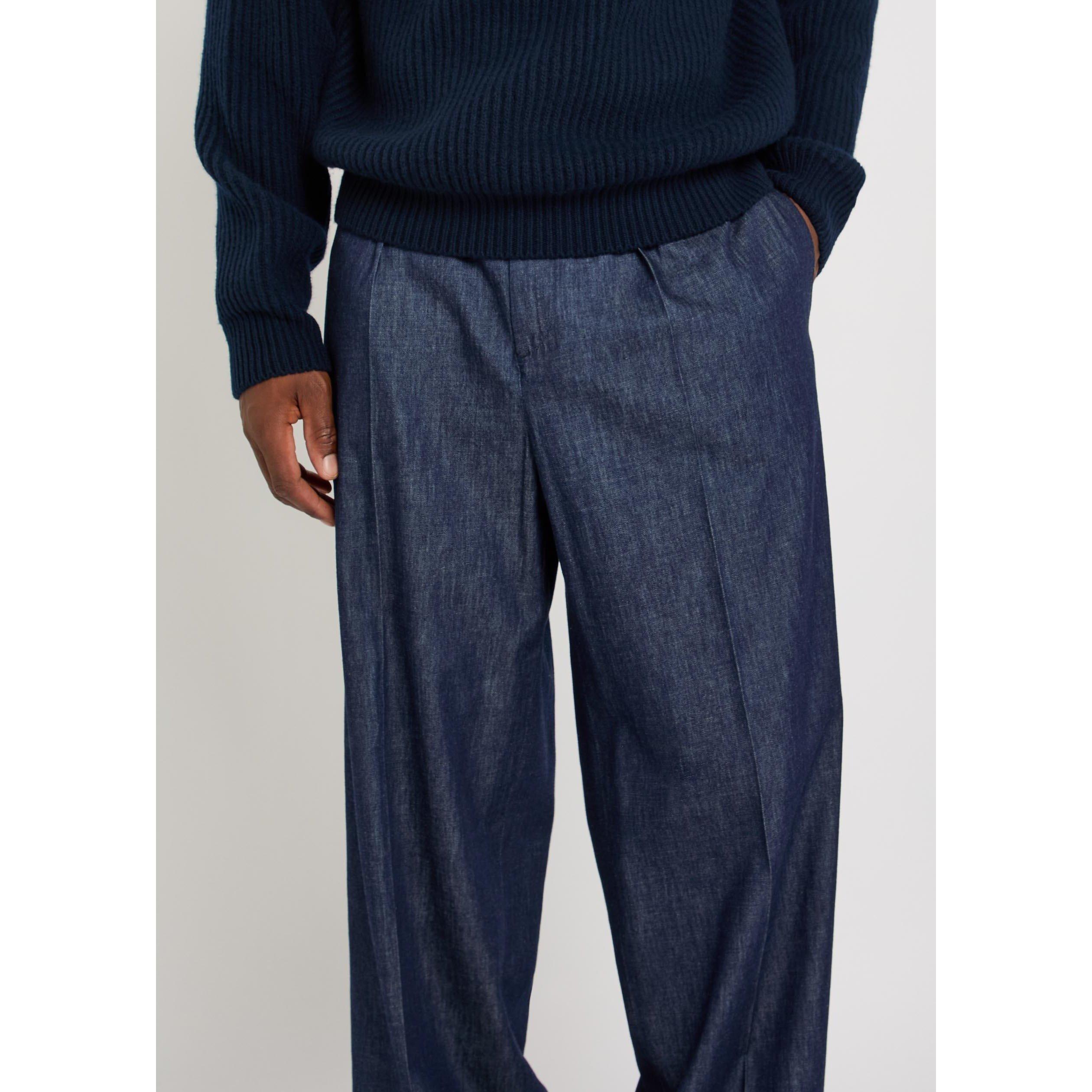 NAVY - Jil Sander - Men's Cotton Straight Jeans - 4