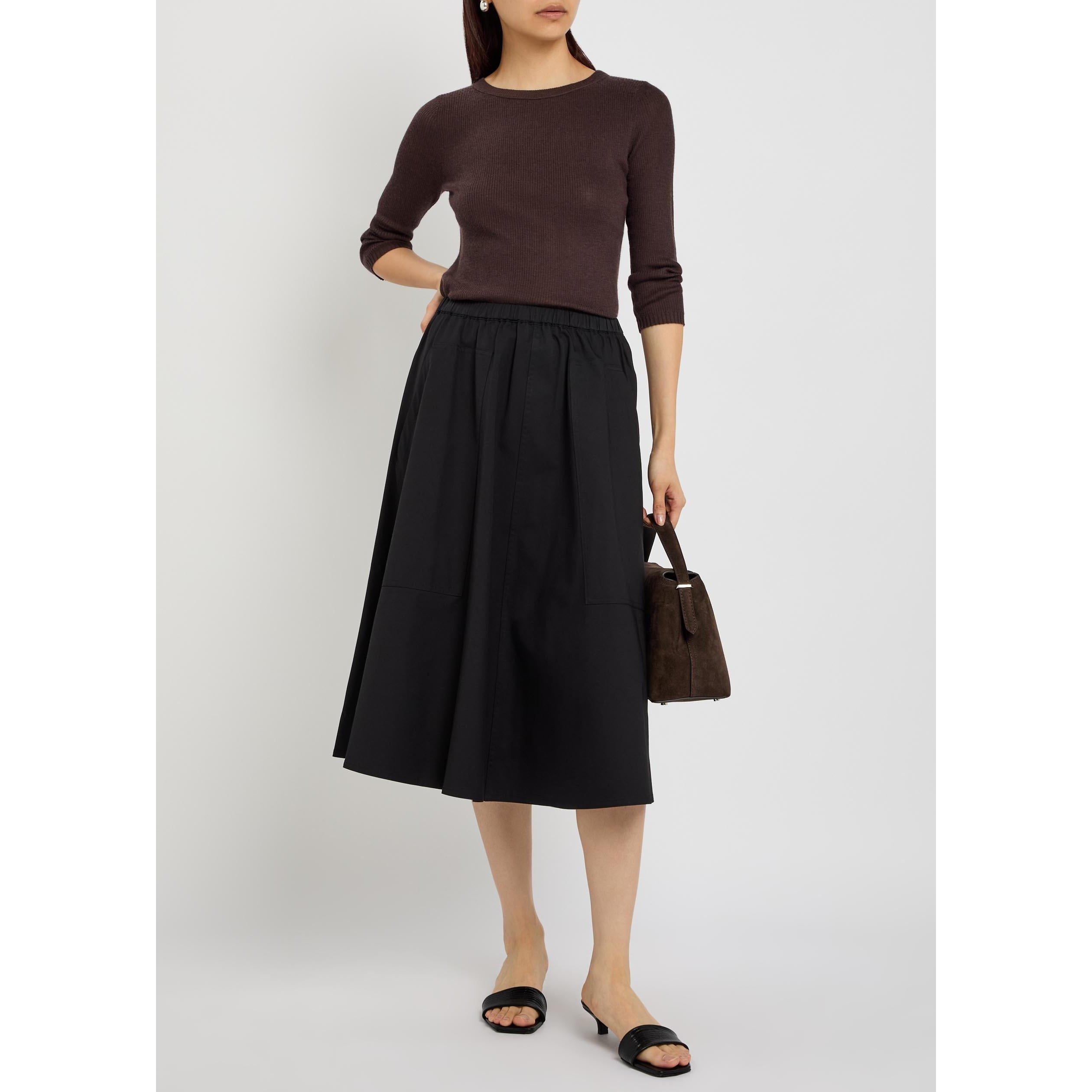 BLACK - Vince - SS POCKET FULL SKIRT - 5
