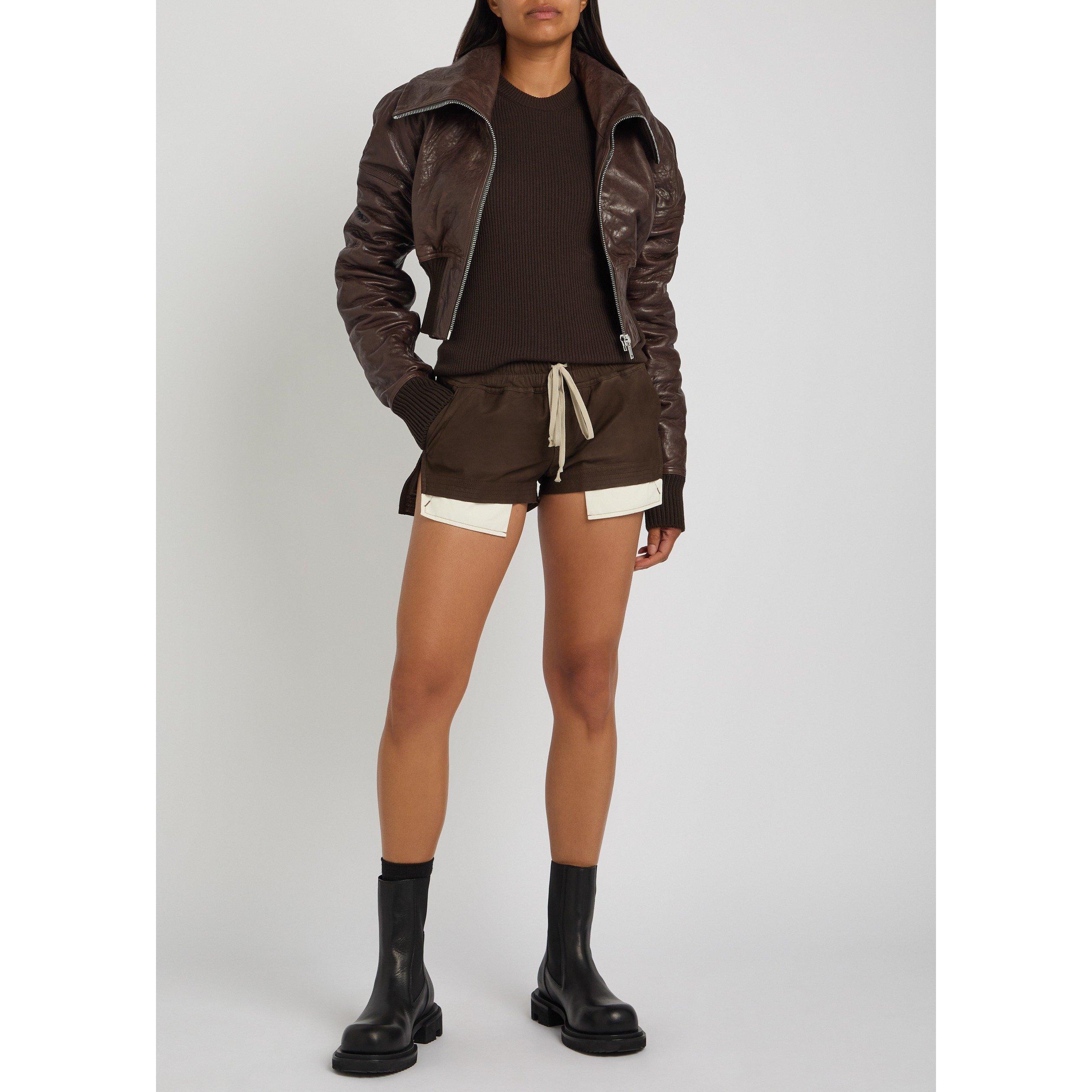DARK BROWN - Rick Owens - Women's Wool Slim-Fit Tank Top - 5