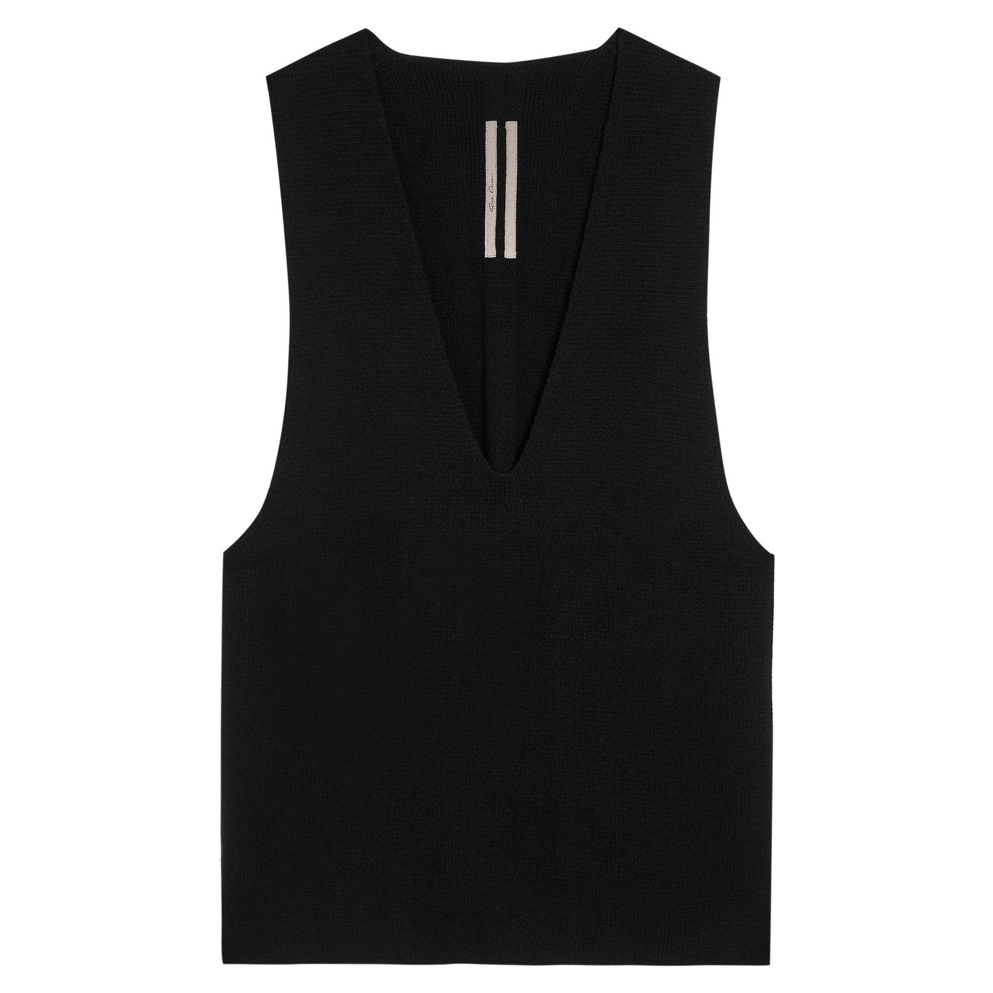 BLACK - Rick Owens - Women's Cashmere Oversized-Fit Tank Top - 1