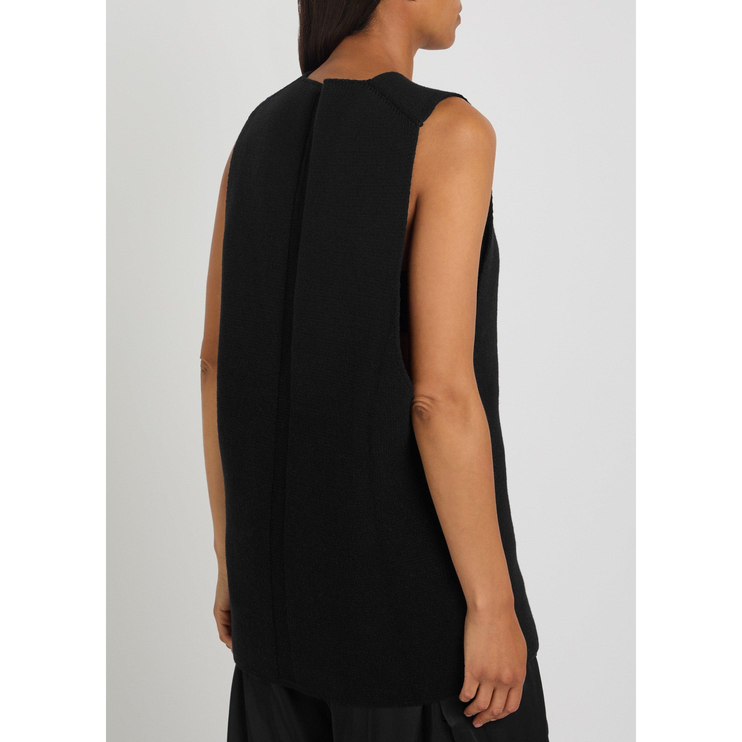 BLACK - Rick Owens - Women's Cashmere Oversized-Fit Tank Top - 3