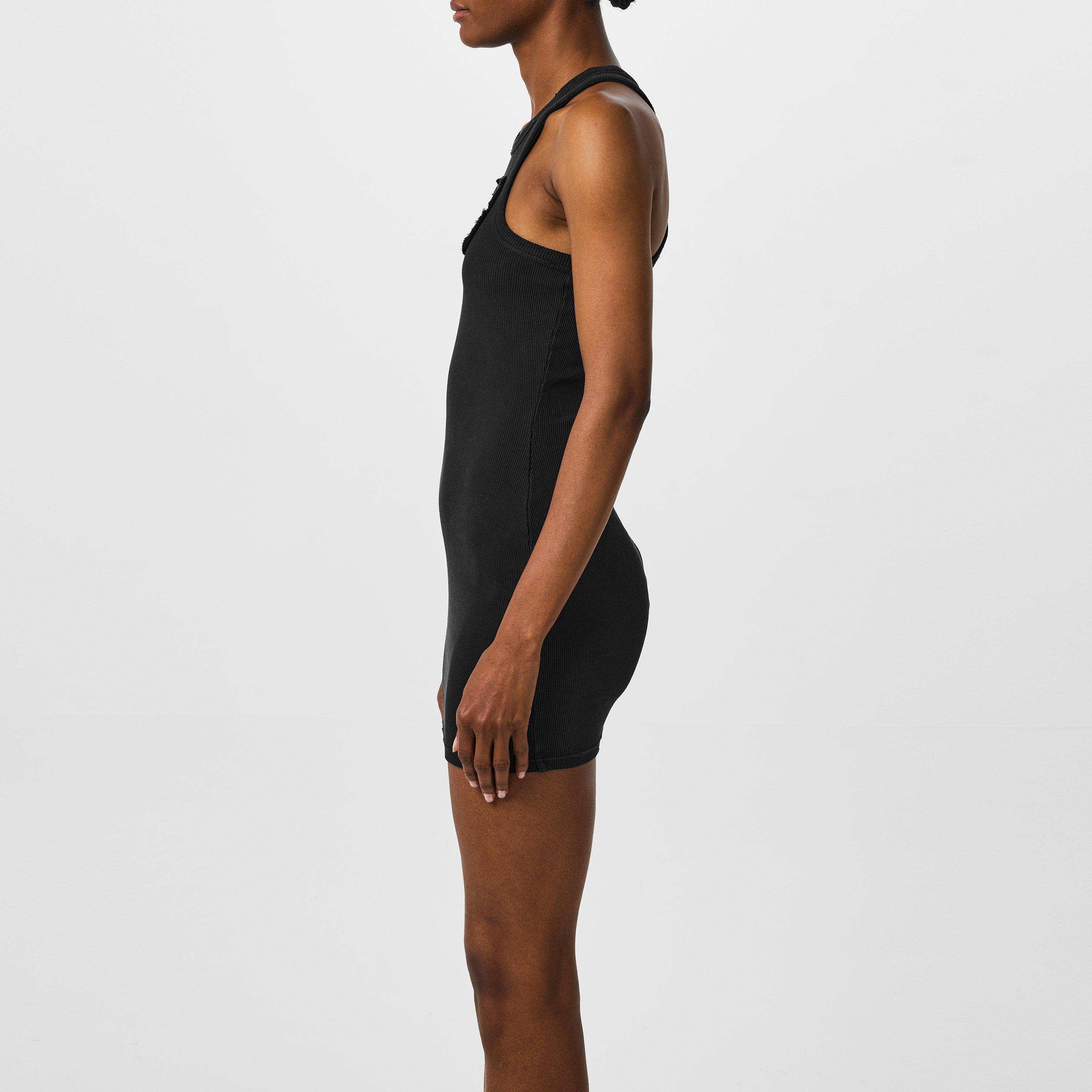 Black - Alexander Wang - Women's Distressed Mini Dress - 2