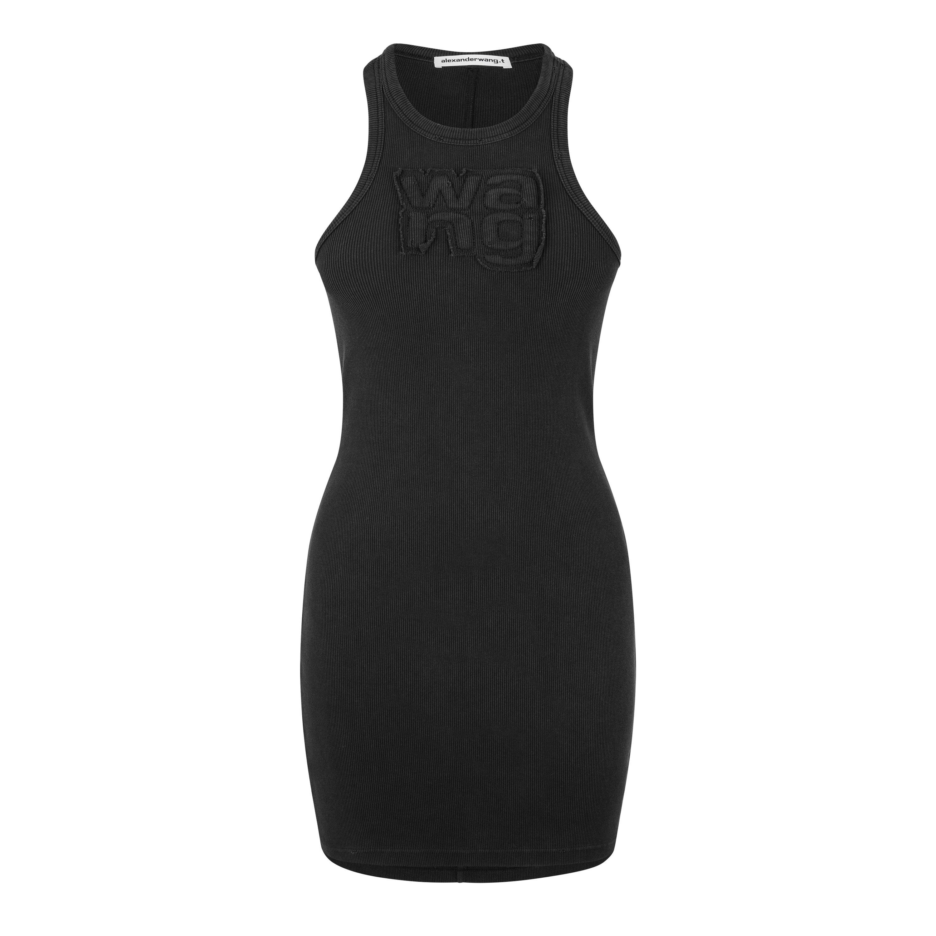 Black - Alexander Wang - Women's Distressed Mini Dress - 5