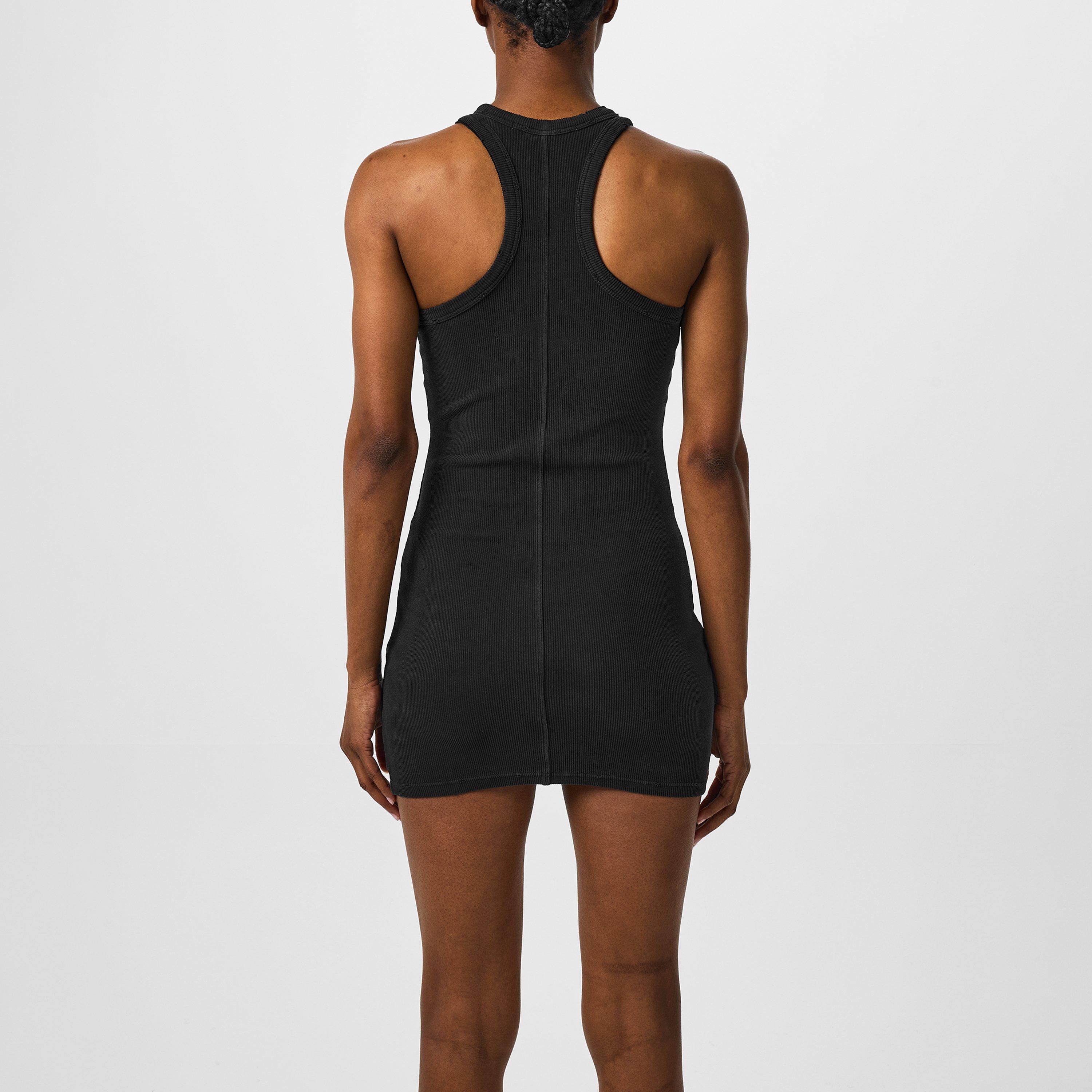 Black - Alexander Wang - Women's Distressed Mini Dress - 3