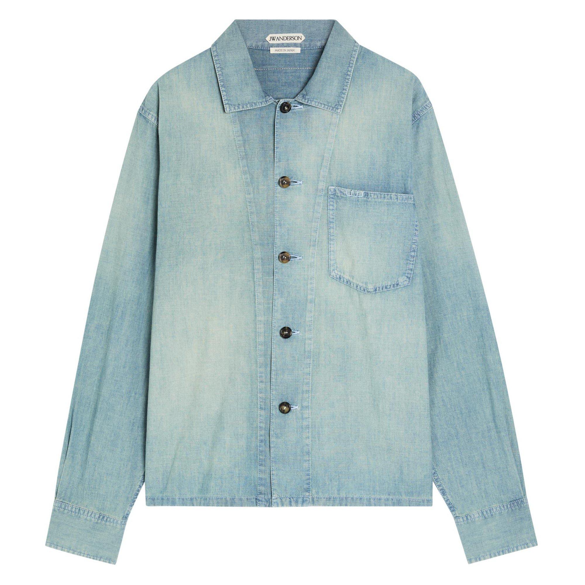 LIGHT BLUE - JW Anderson - JWA SLANT POCKET SHIRT - 1