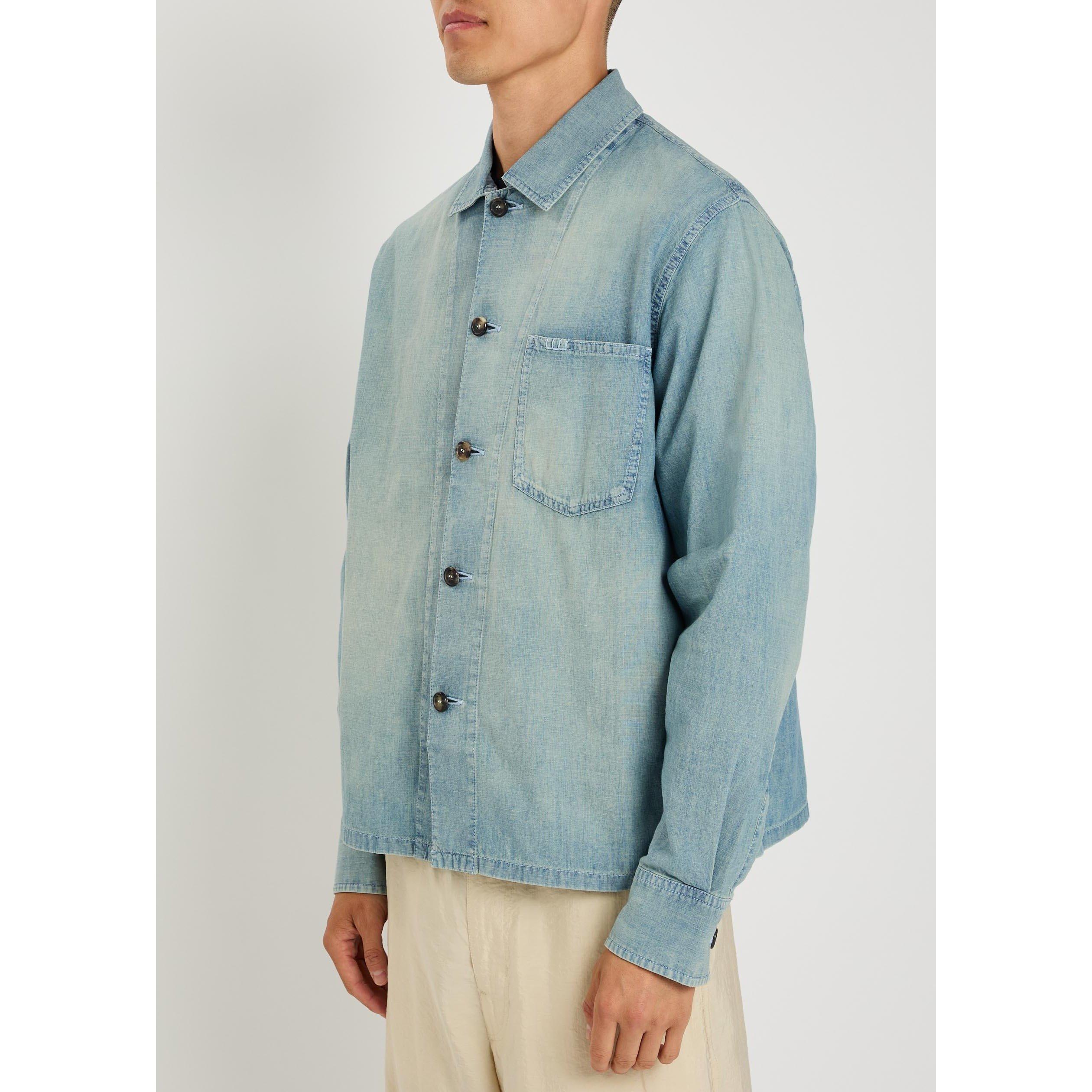 LIGHT BLUE - JW Anderson - JWA SLANT POCKET SHIRT - 2