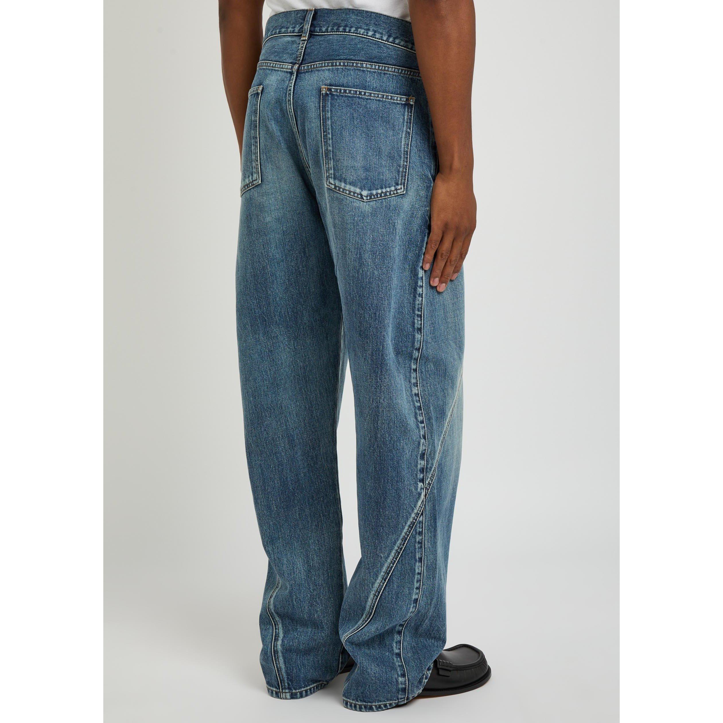 BLUE - JW Anderson - JWA TWISTED WORKWEAR JEANS - 3