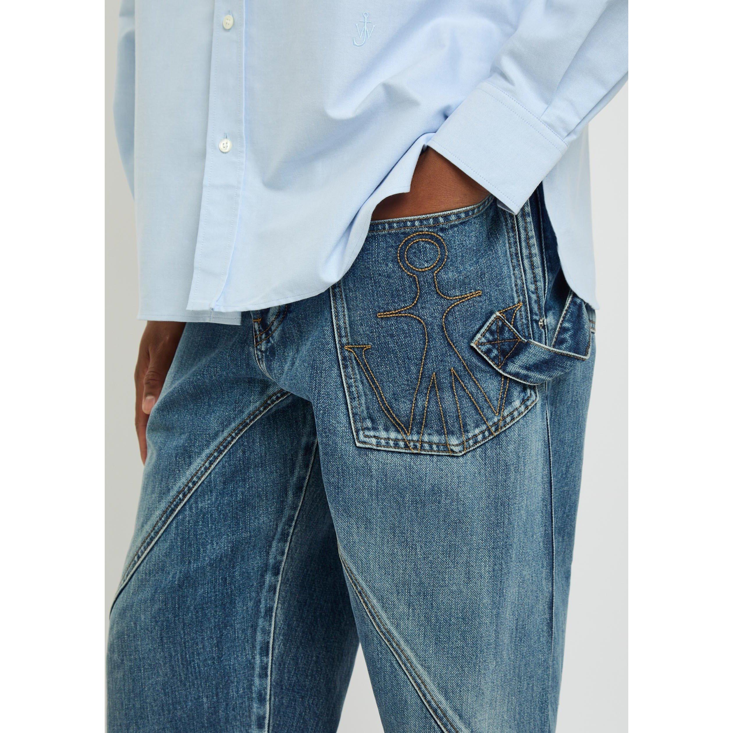 BLUE - JW Anderson - JWA TWISTED WORKWEAR JEANS - 4