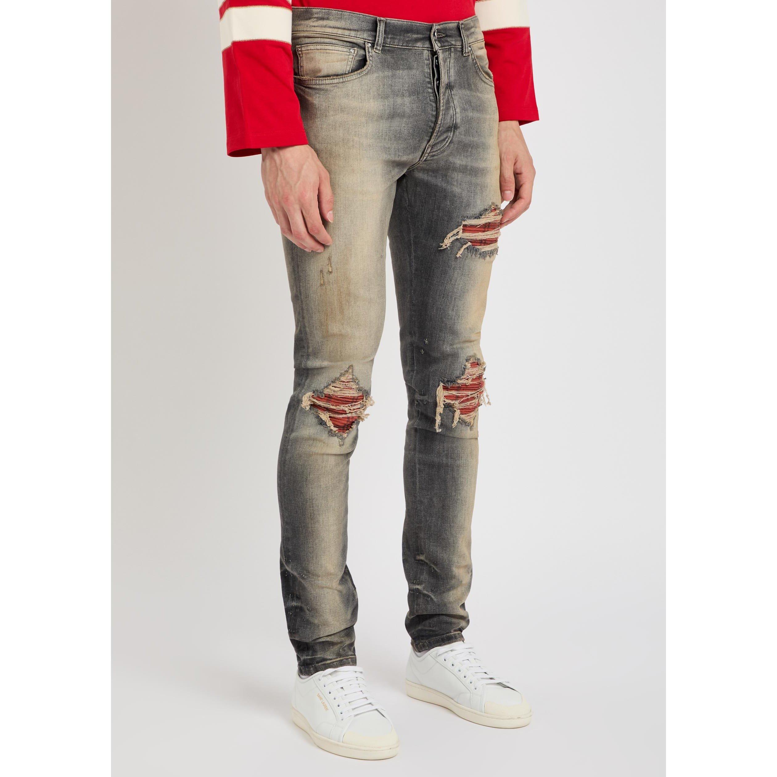 BLACK OTHER - Amiri - Men's Flannel MX1 Slim-Fit Jeans - 2