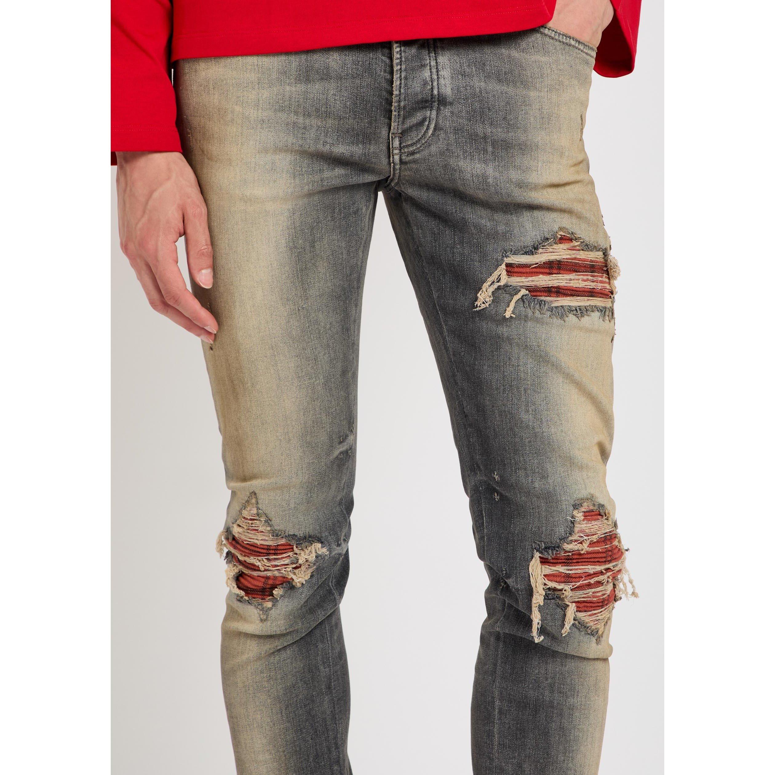 BLACK OTHER - Amiri - Men's Flannel MX1 Slim-Fit Jeans - 4