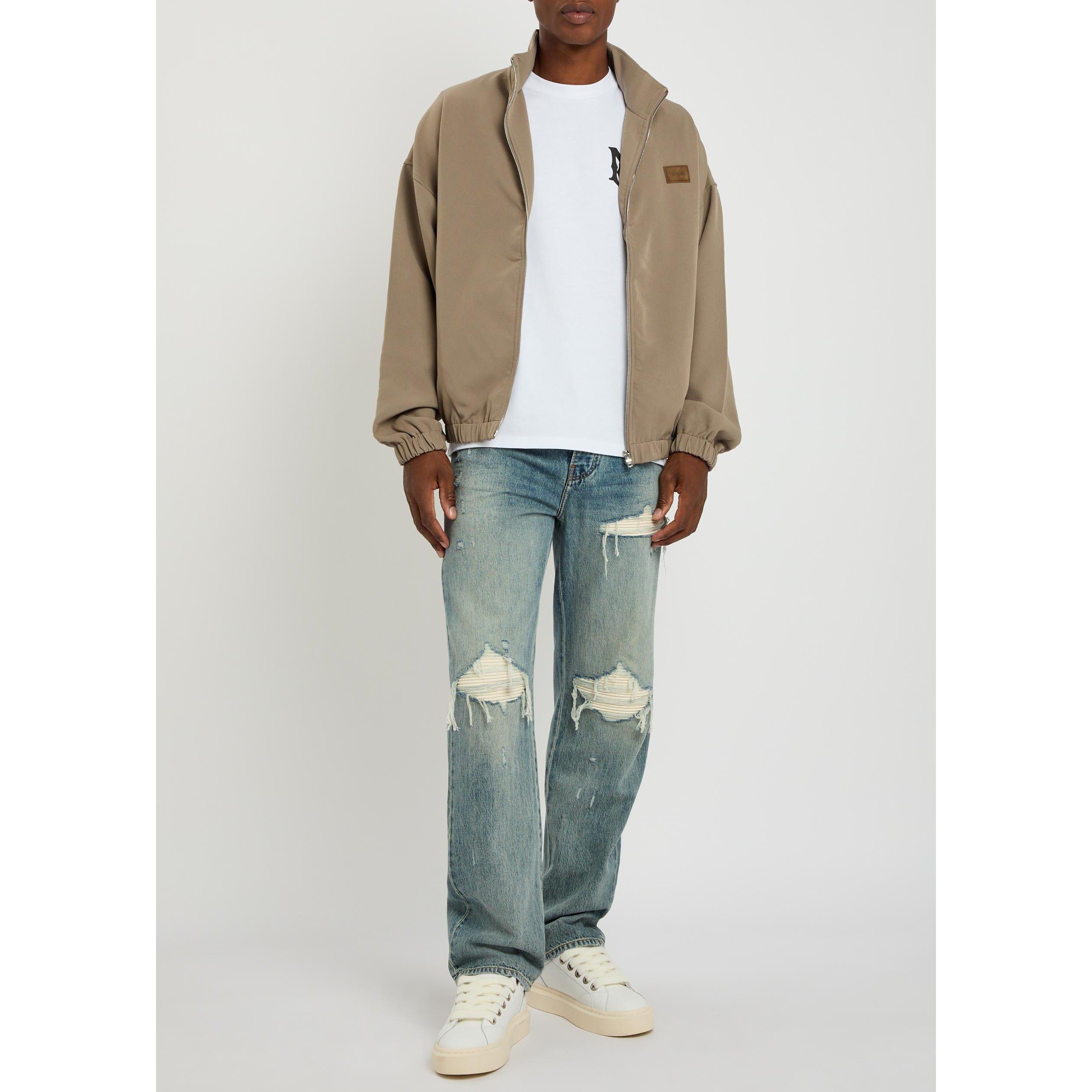 BLUE DENIM OTHE - Amiri - Men's MX1 Suede Straight-Leg Jeans - 5