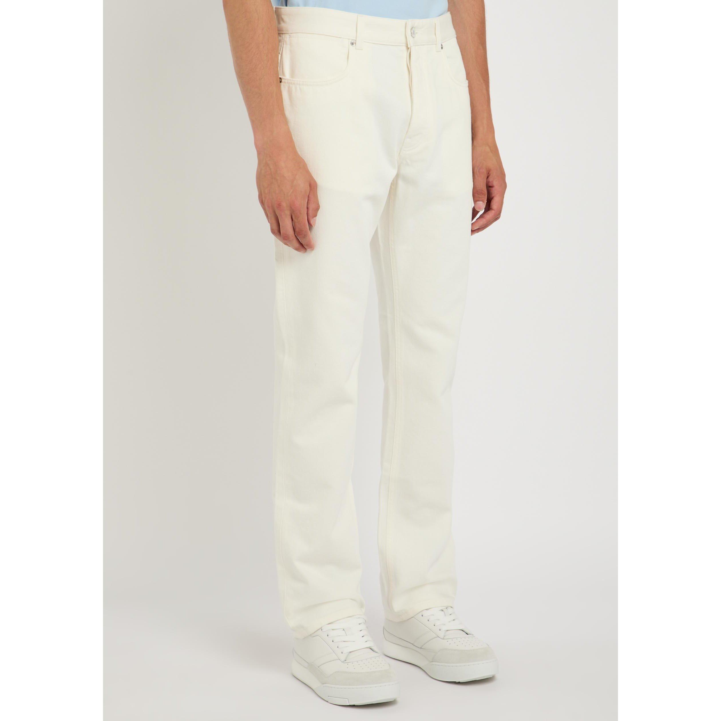 WHITE - GIVENCHY - GIV STRAIGHT FIT DENIM JEAN - 2
