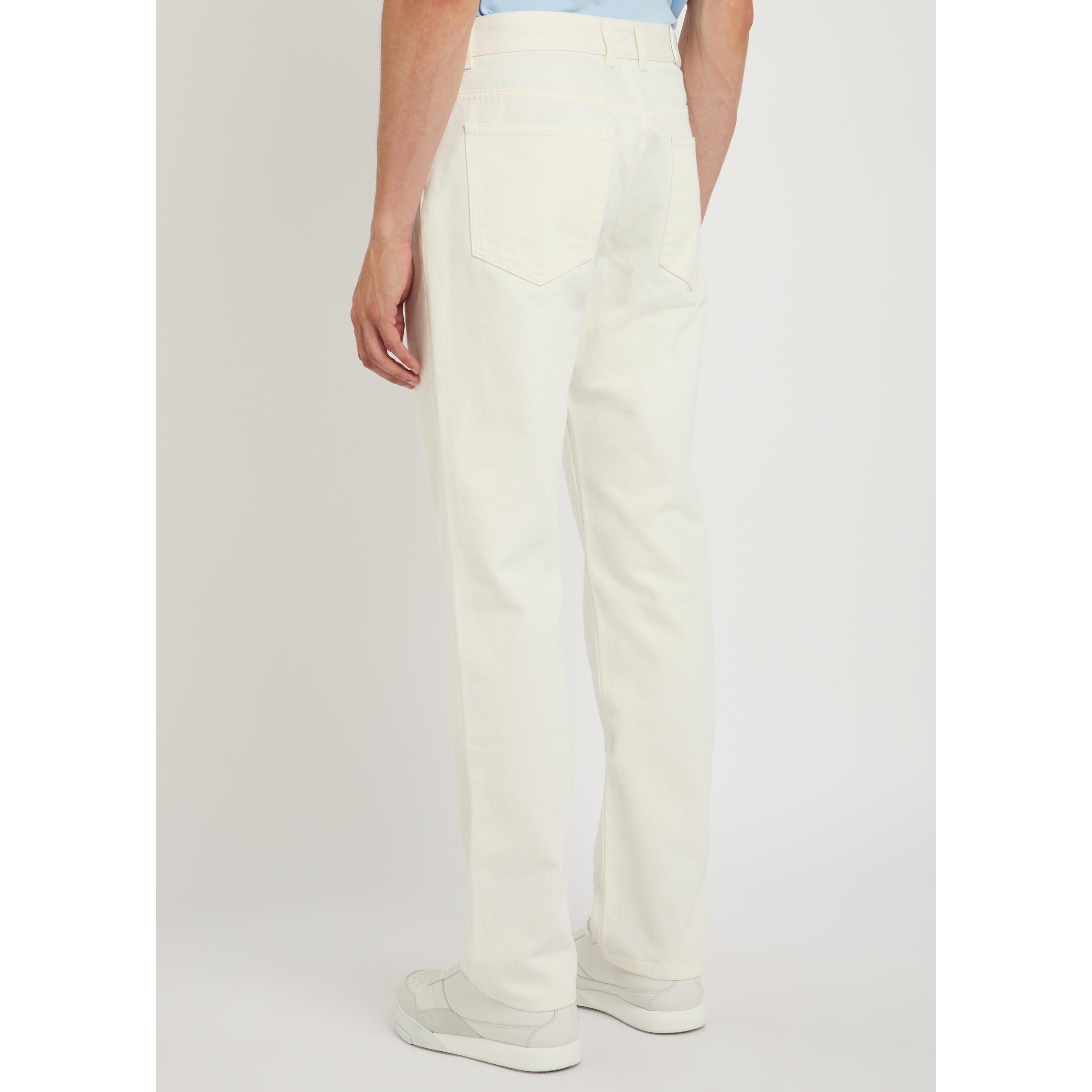 WHITE - GIVENCHY - GIV STRAIGHT FIT DENIM JEAN - 3