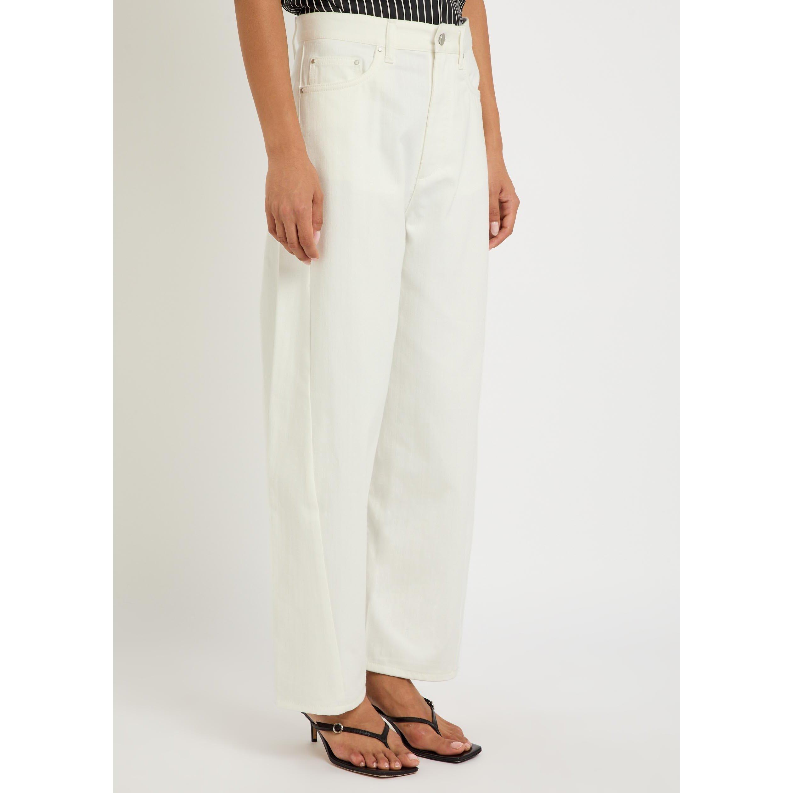 WHITE - Maria McManus - CRESCENT LEG JEAN IN WHITE - 2
