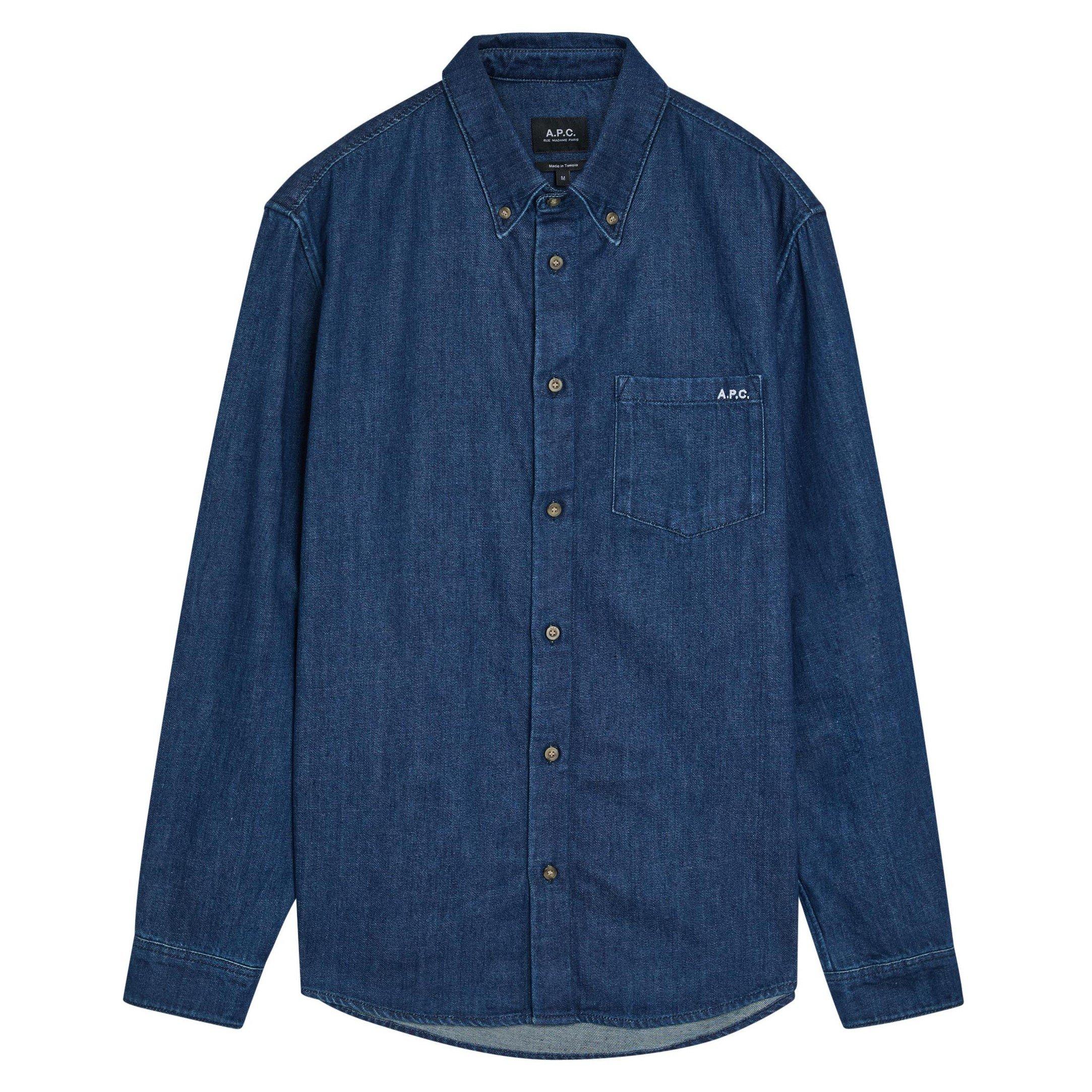 DARK BLUE - APC - APC 1 PKT SHIRT LS