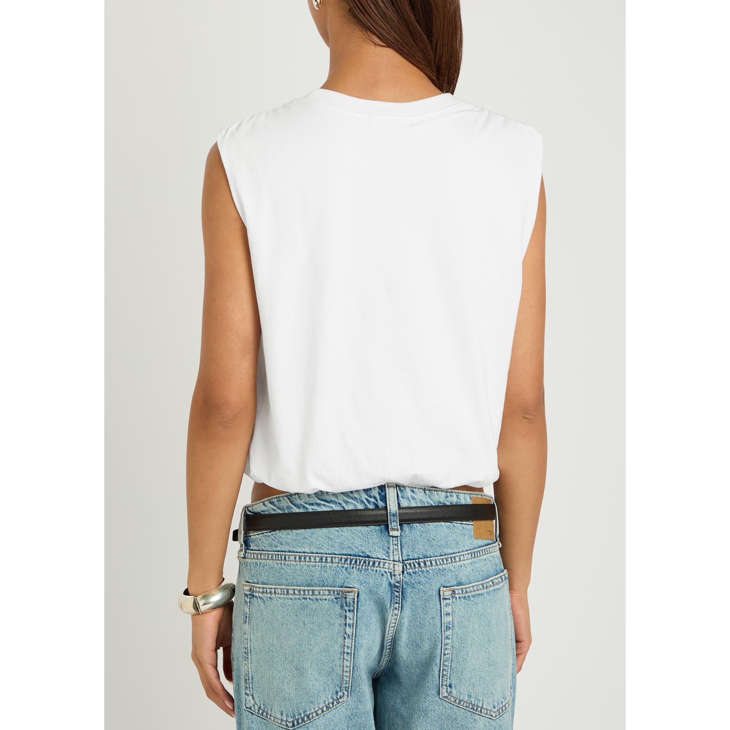 WHITE AND OTHER - Rag and Bone - Women's Mica Bubble Cotton Tank Top - 3
