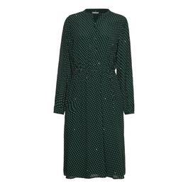 Tommy Hilfiger PAISLEY LONG SLEEVE MIDI DRESS