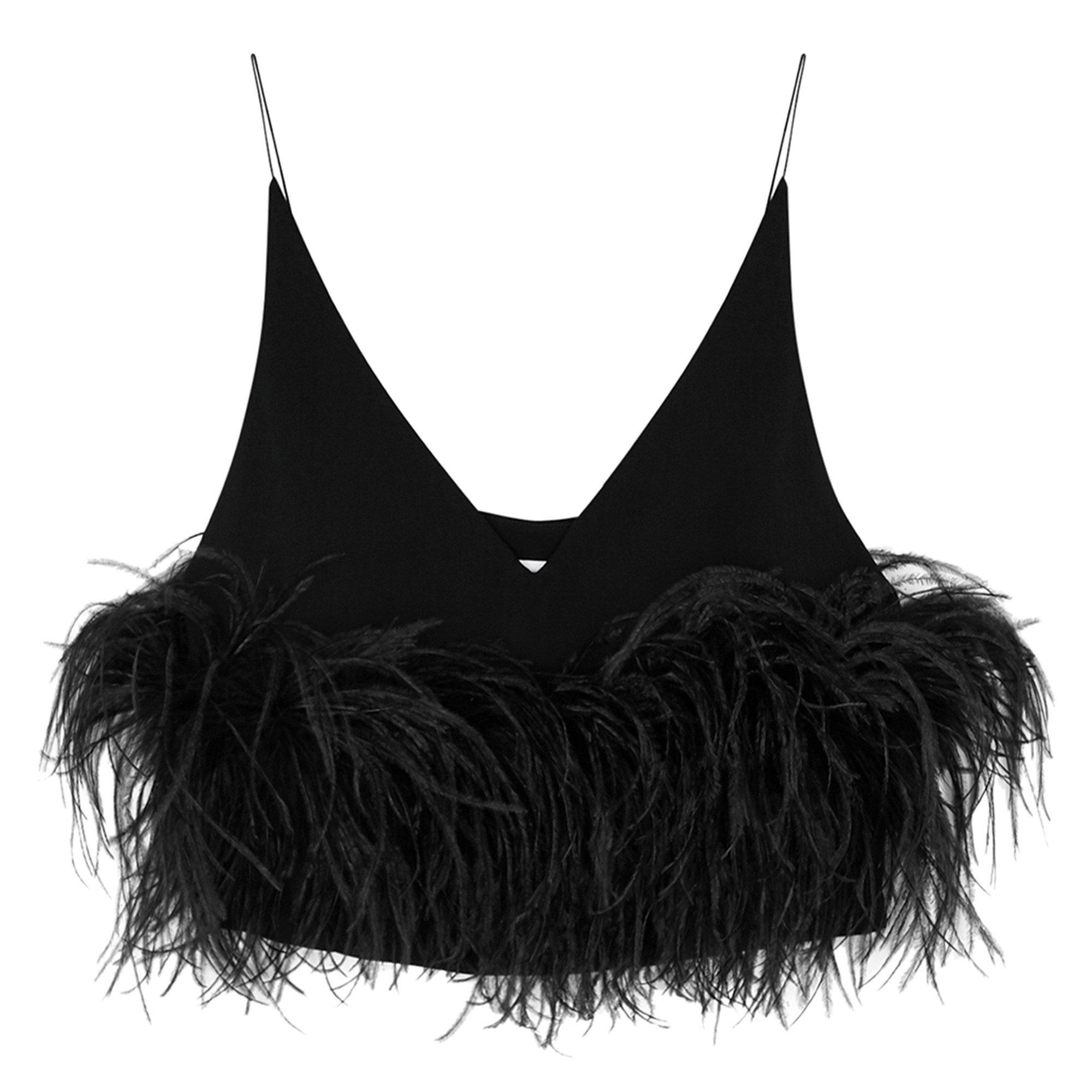 BLACK - 16Arlington - T POPPY FEATHER CAMI TOP - 1