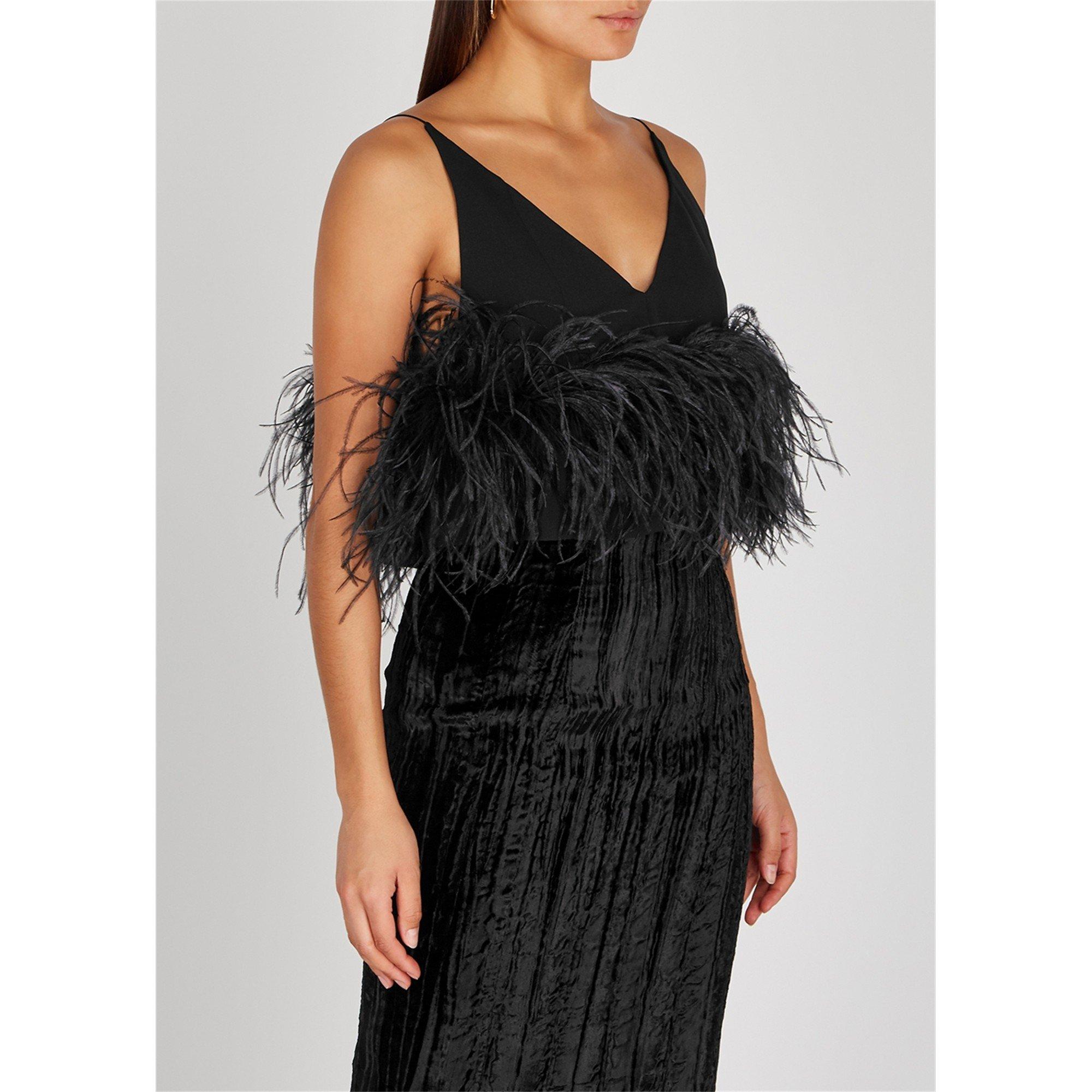 BLACK - 16Arlington - T POPPY FEATHER CAMI TOP - 2