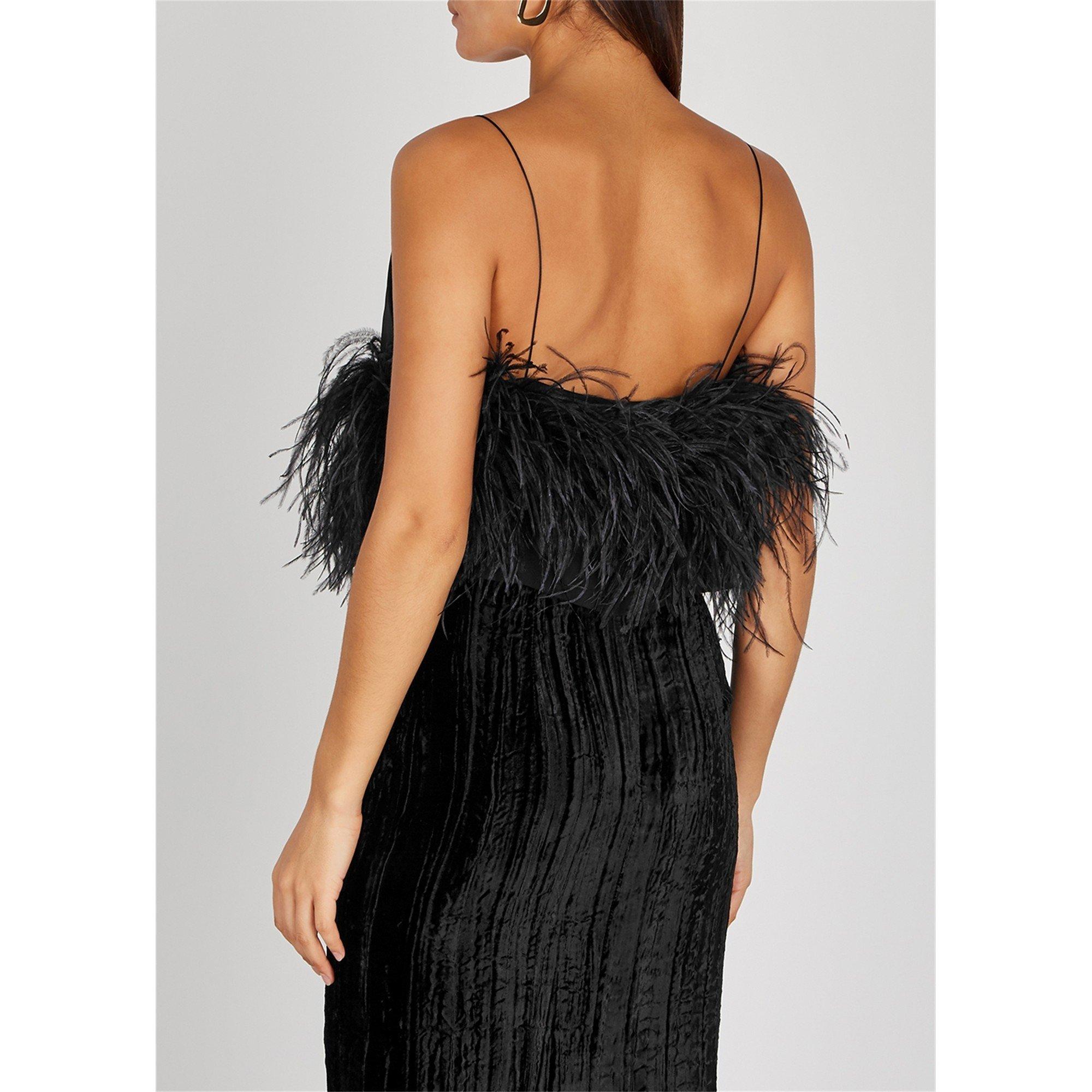 BLACK - 16Arlington - T POPPY FEATHER CAMI TOP - 3