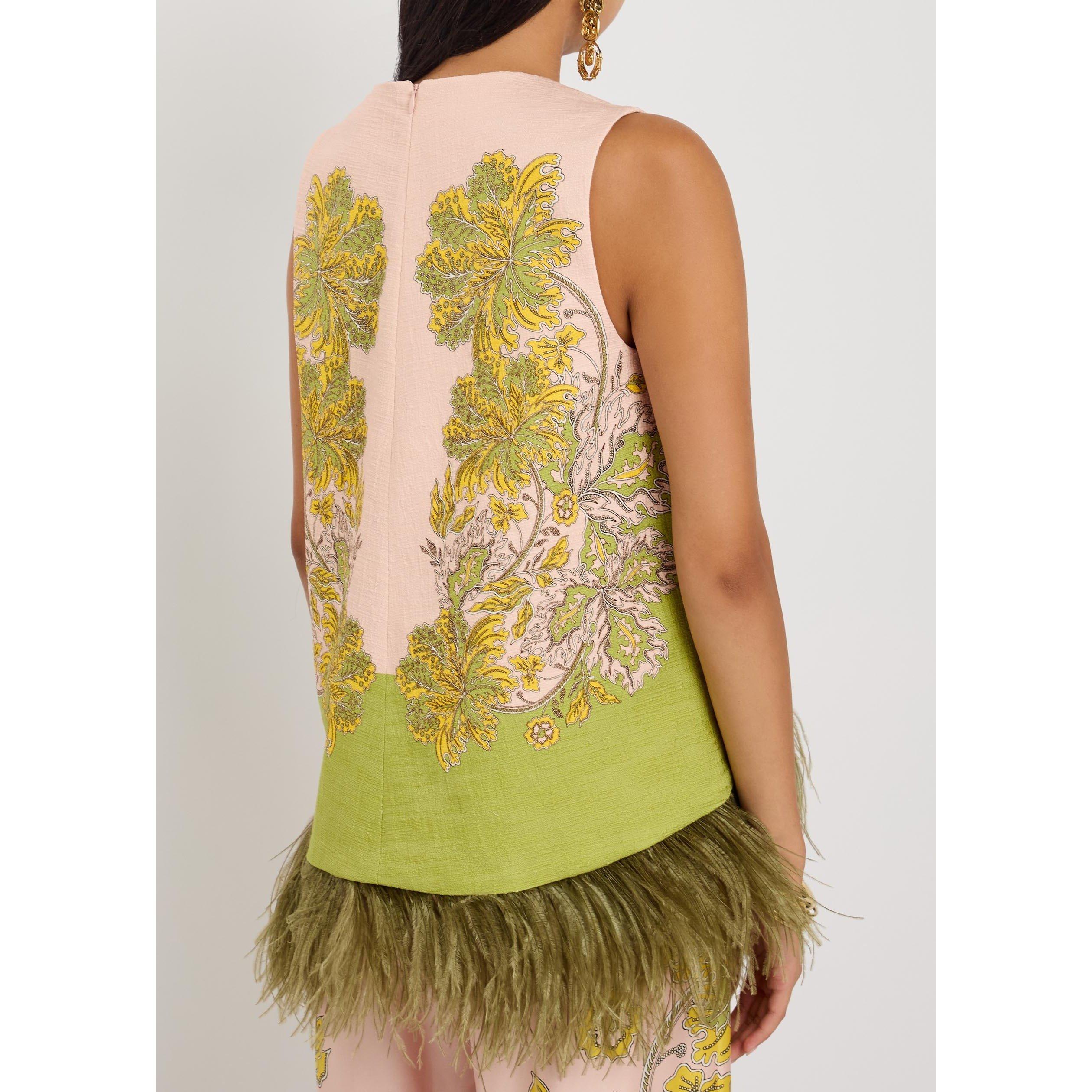 PINK AND OTHER - La DoubleJ - LA SCALA TOP (WITH FEATHERS) ( - 3