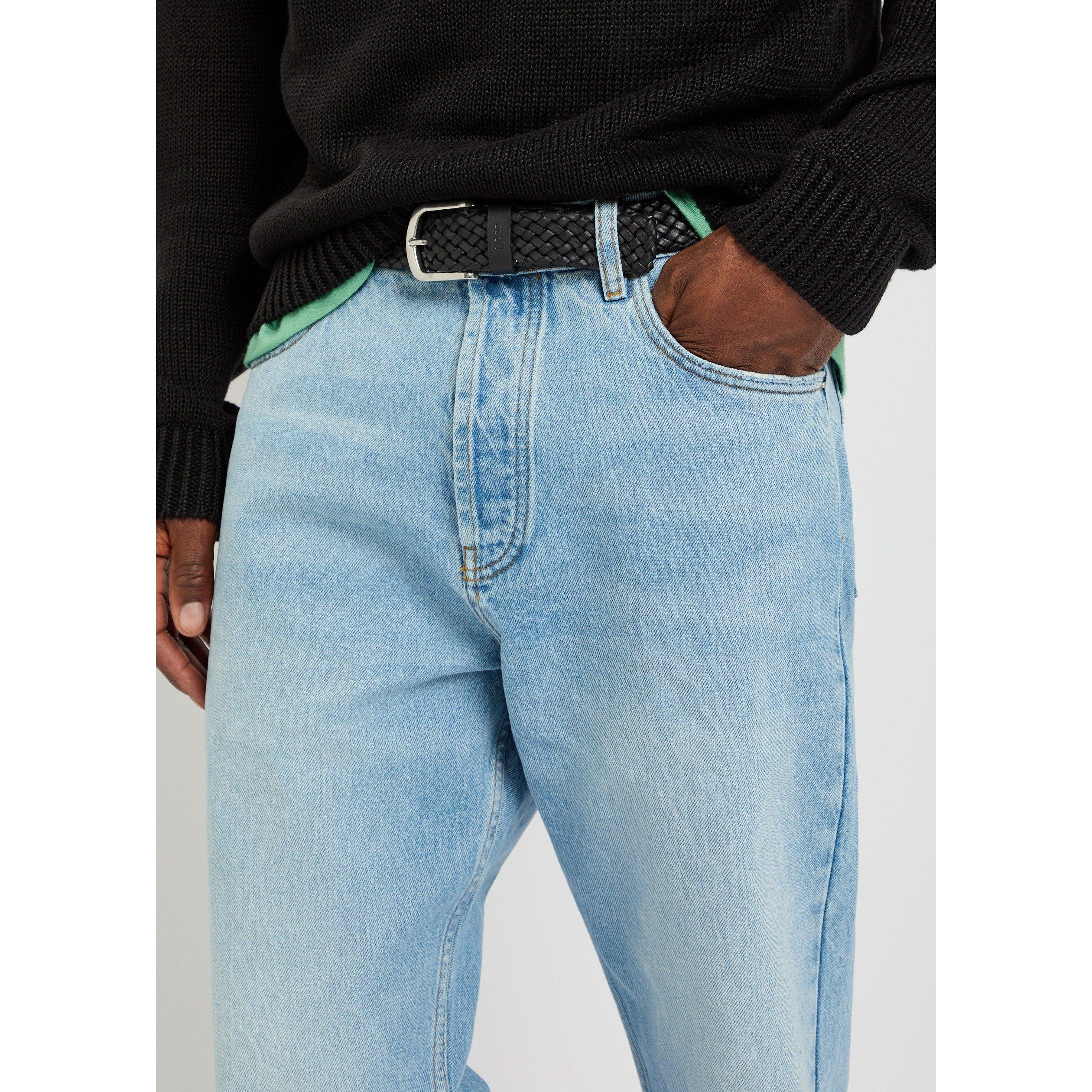 LIGHT BLUE - Studio Nicholson - Men's 90S Cotton Straight Leg Jeans - 4