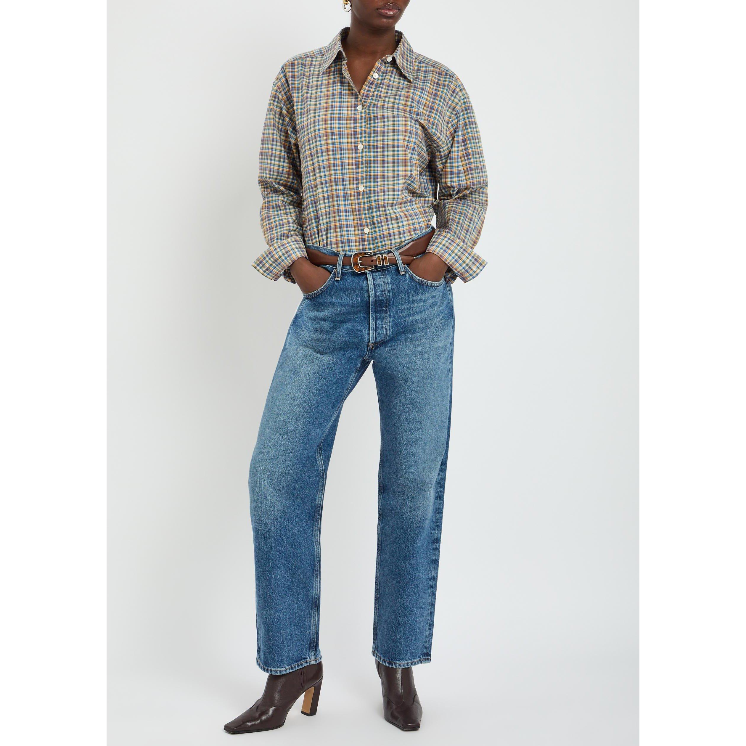 BLUE - Agolde - Women's 90s Bounty Cotton Straight Leg Jeans - 5