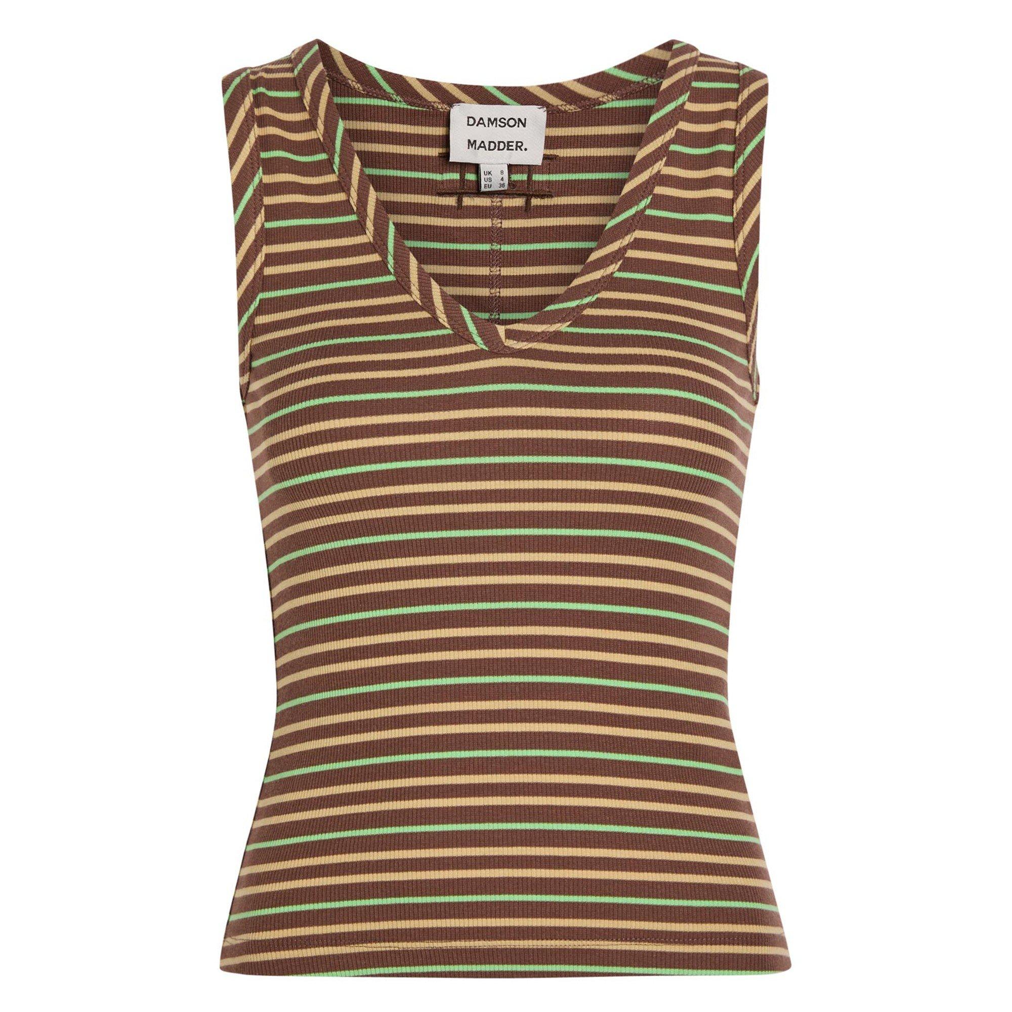 MULTICOLOURED - Damson Madder - T ARLEA V-NECK TANK