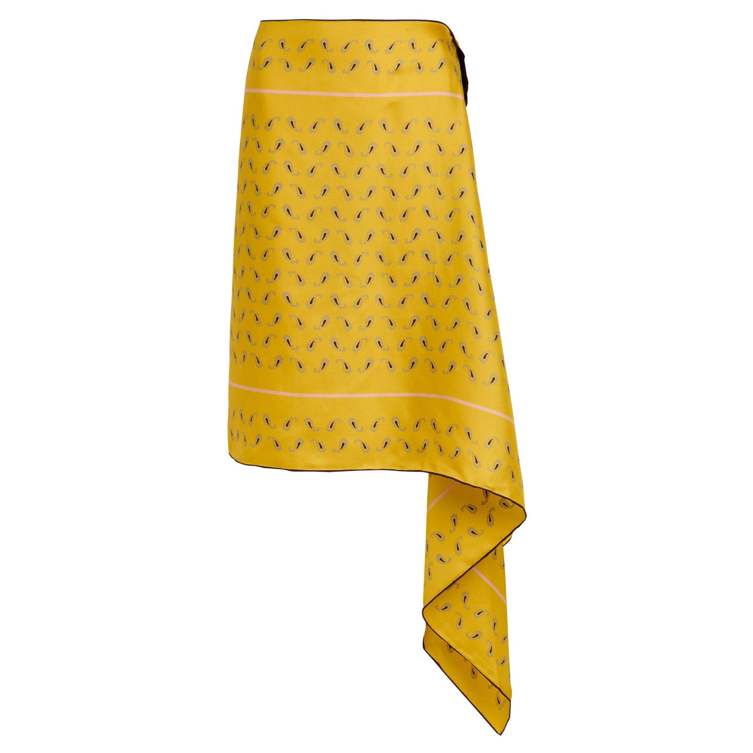 YELLOW - Otzio - SS MARGOT ASYMM SCARF SKIRT - 1