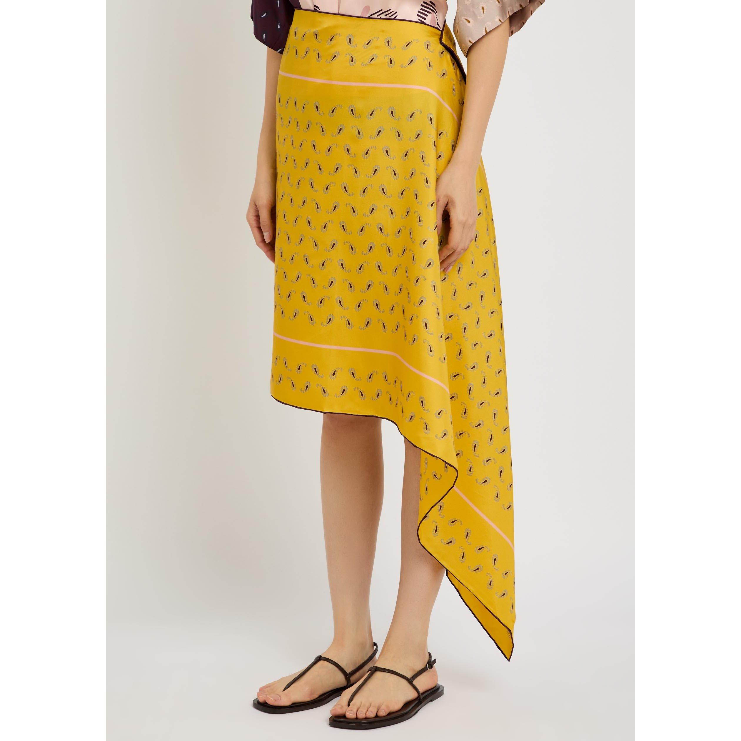 YELLOW - Otzio - SS MARGOT ASYMM SCARF SKIRT - 2