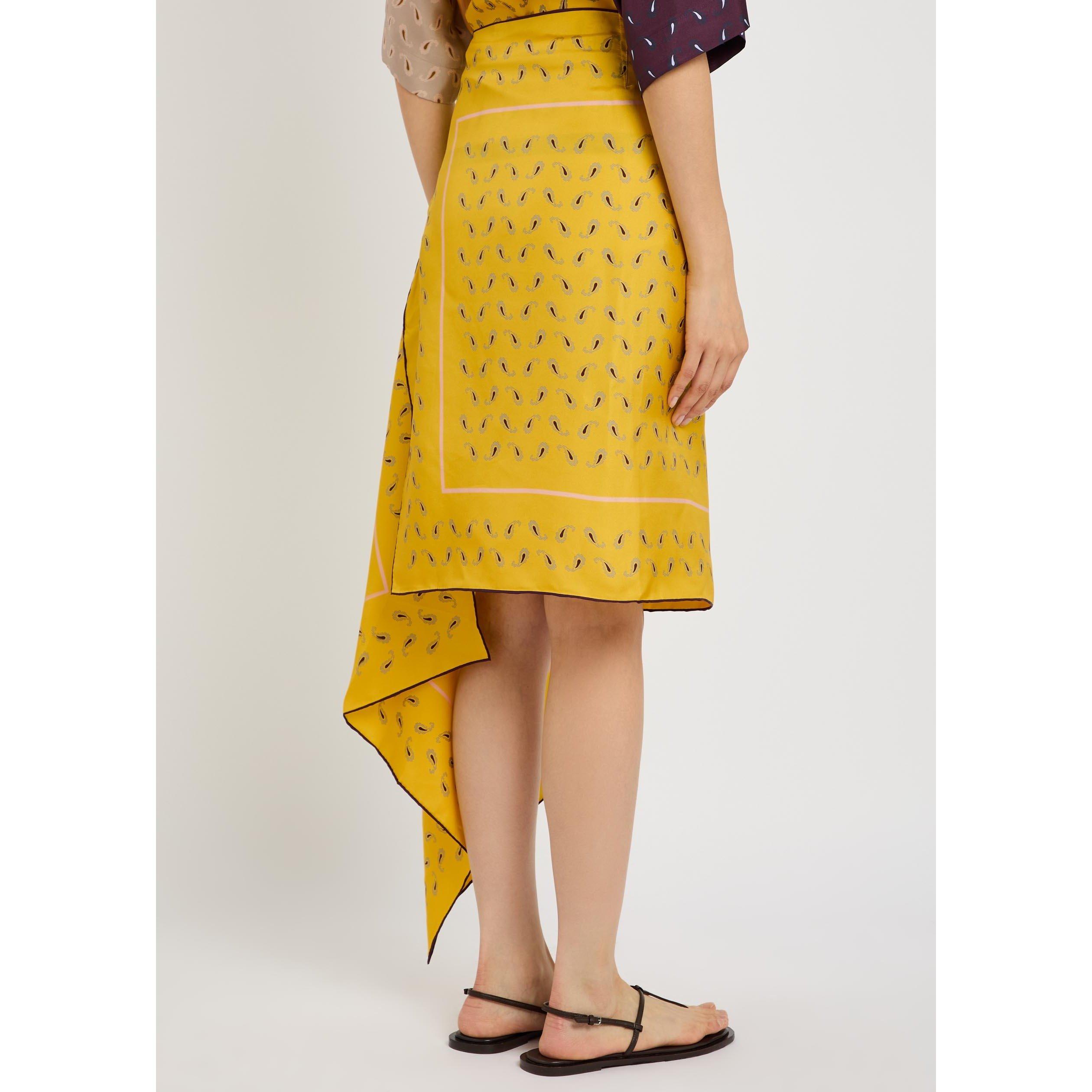 YELLOW - Otzio - SS MARGOT ASYMM SCARF SKIRT - 3