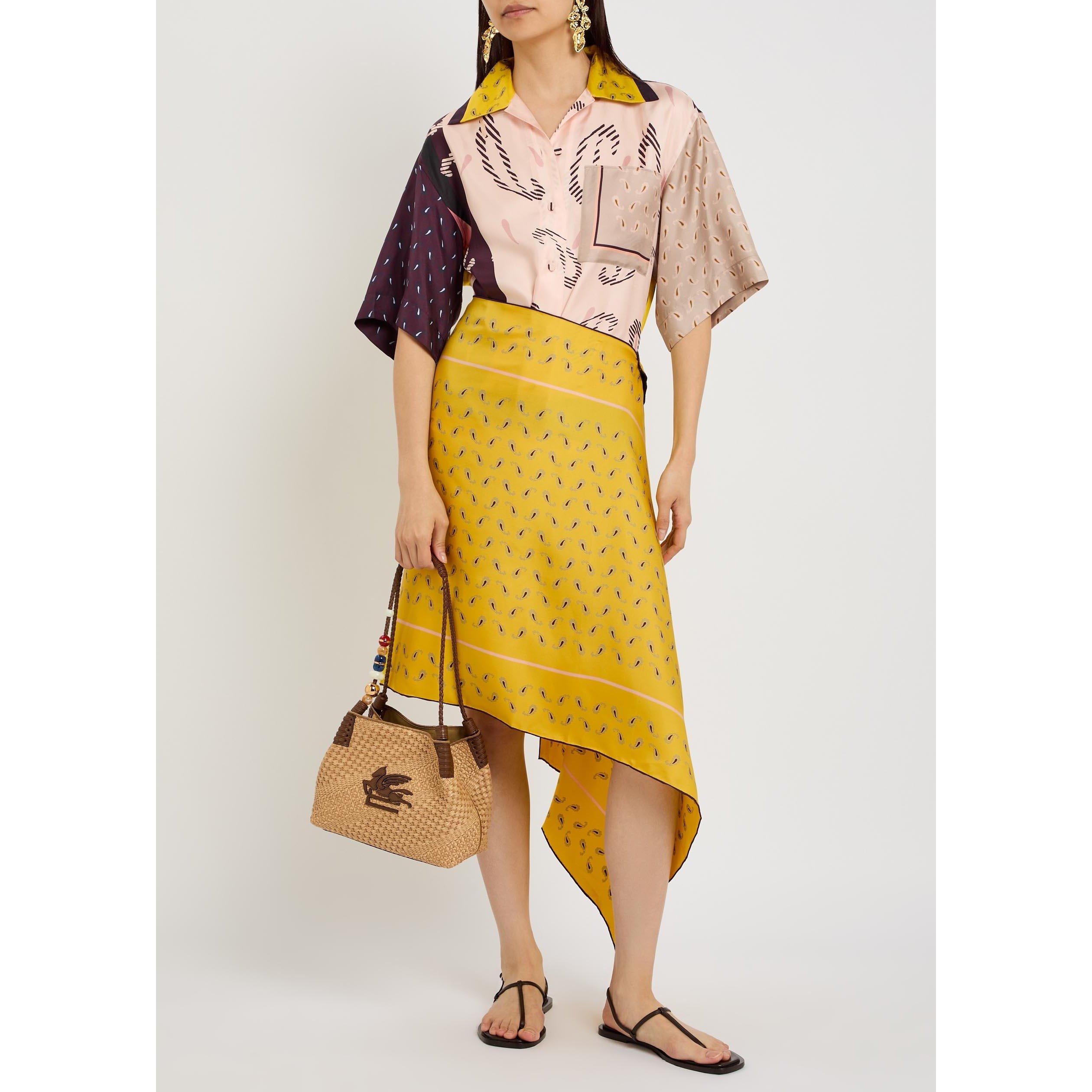 YELLOW - Otzio - SS MARGOT ASYMM SCARF SKIRT - 5
