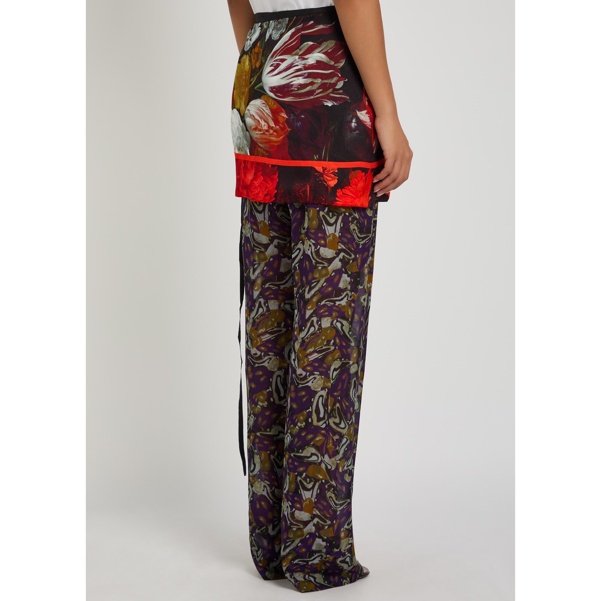 BLACK AND OTHER - Dries Van Noten - 01530-GABRINAS 4049 W.W.SKIRT - 3