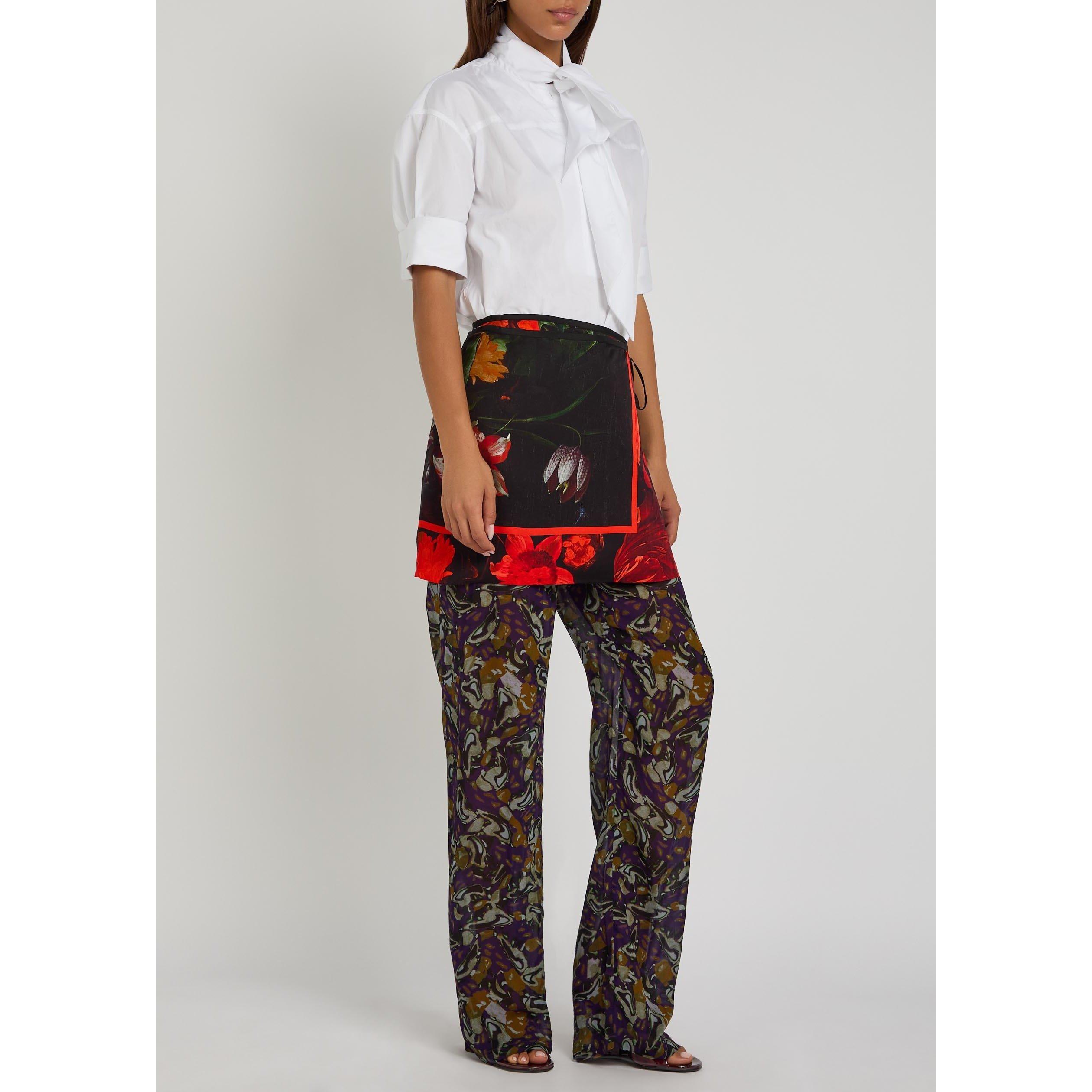BLACK AND OTHER - Dries Van Noten - 01530-GABRINAS 4049 W.W.SKIRT - 5