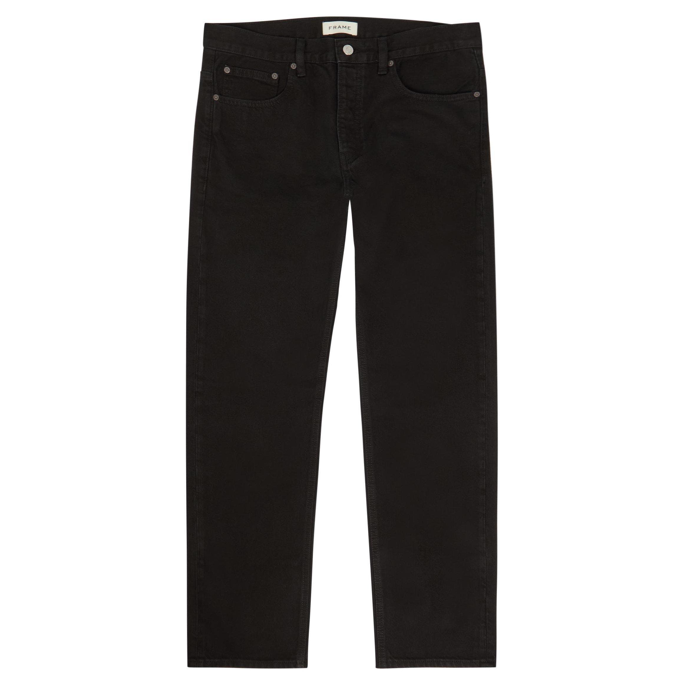 BLACK - Frame - FRAME STRAIGHT LEG JEAN