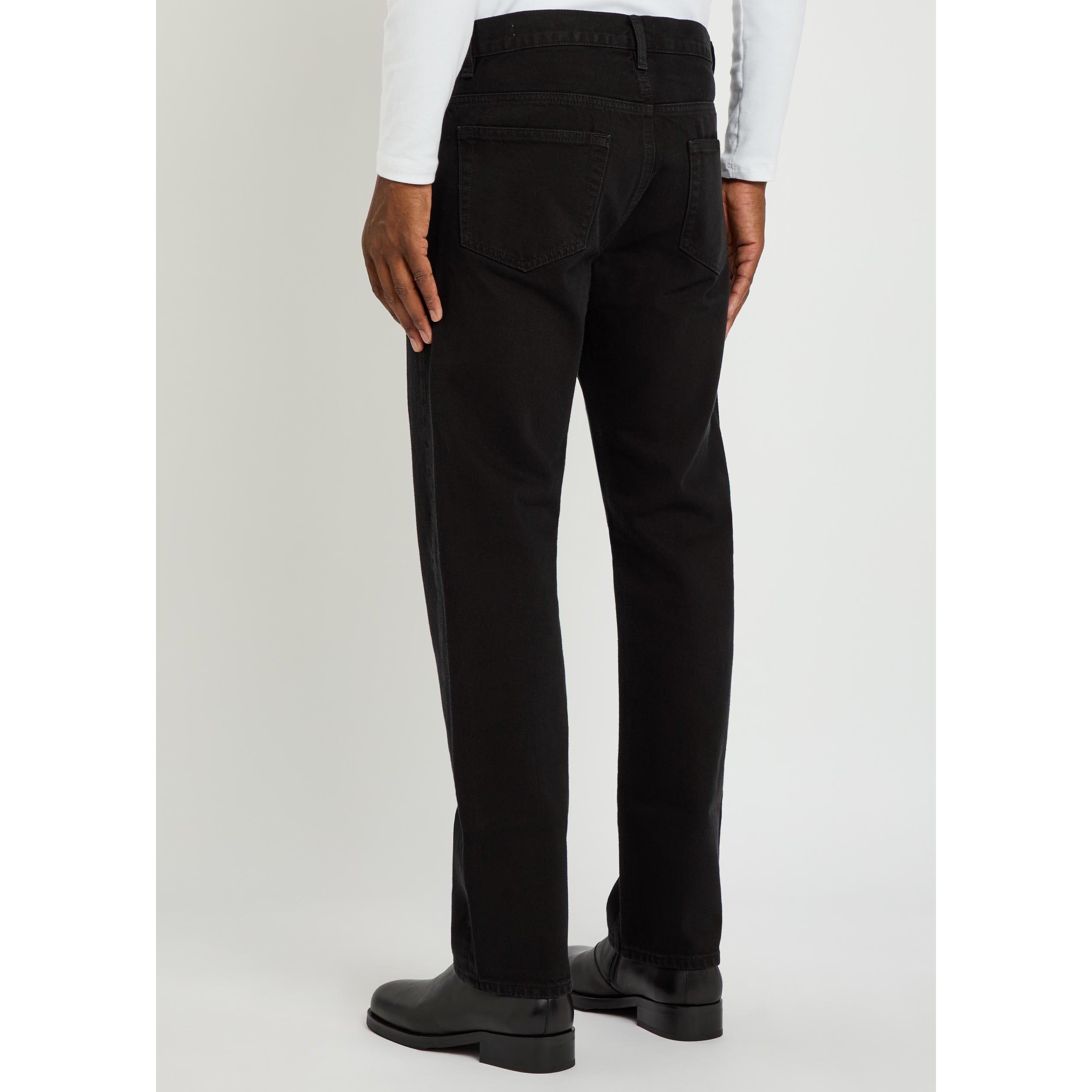 BLACK - Frame - Men's Cotton Straight-Leg Jeans - 3
