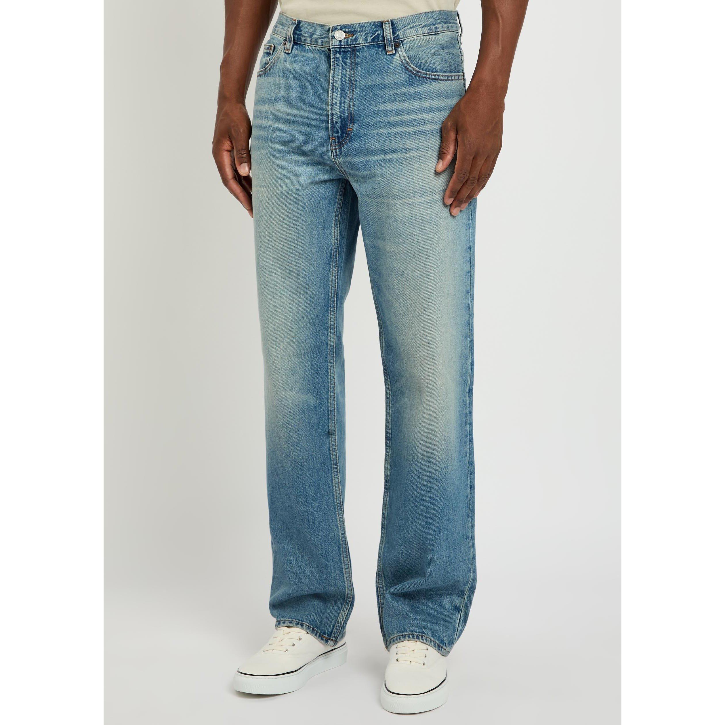 MID BLU - Frame - Men's Cotton Relaxed-Fit Straight Jeans - 2