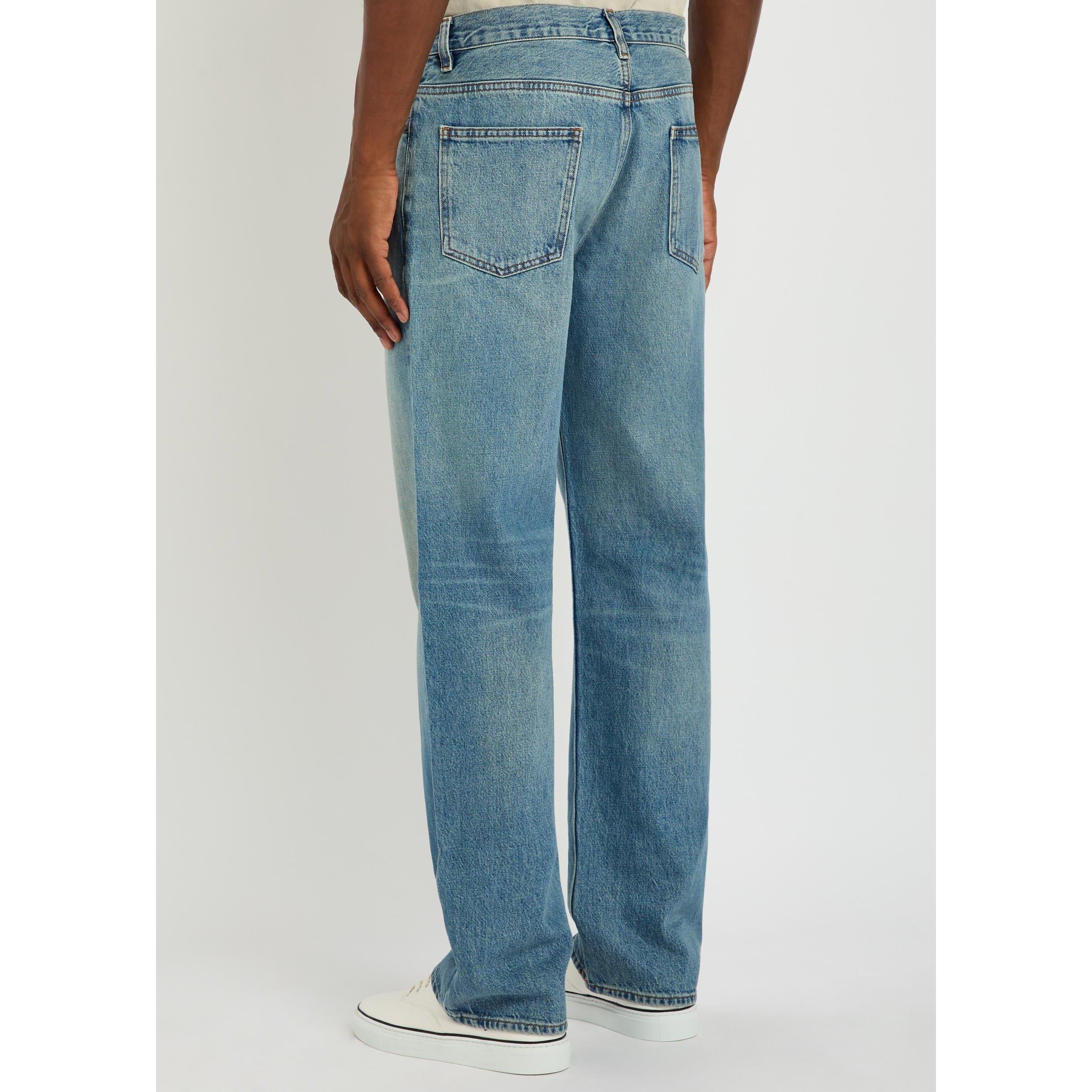 MID BLU - Frame - Men's Cotton Relaxed-Fit Straight Jeans - 3